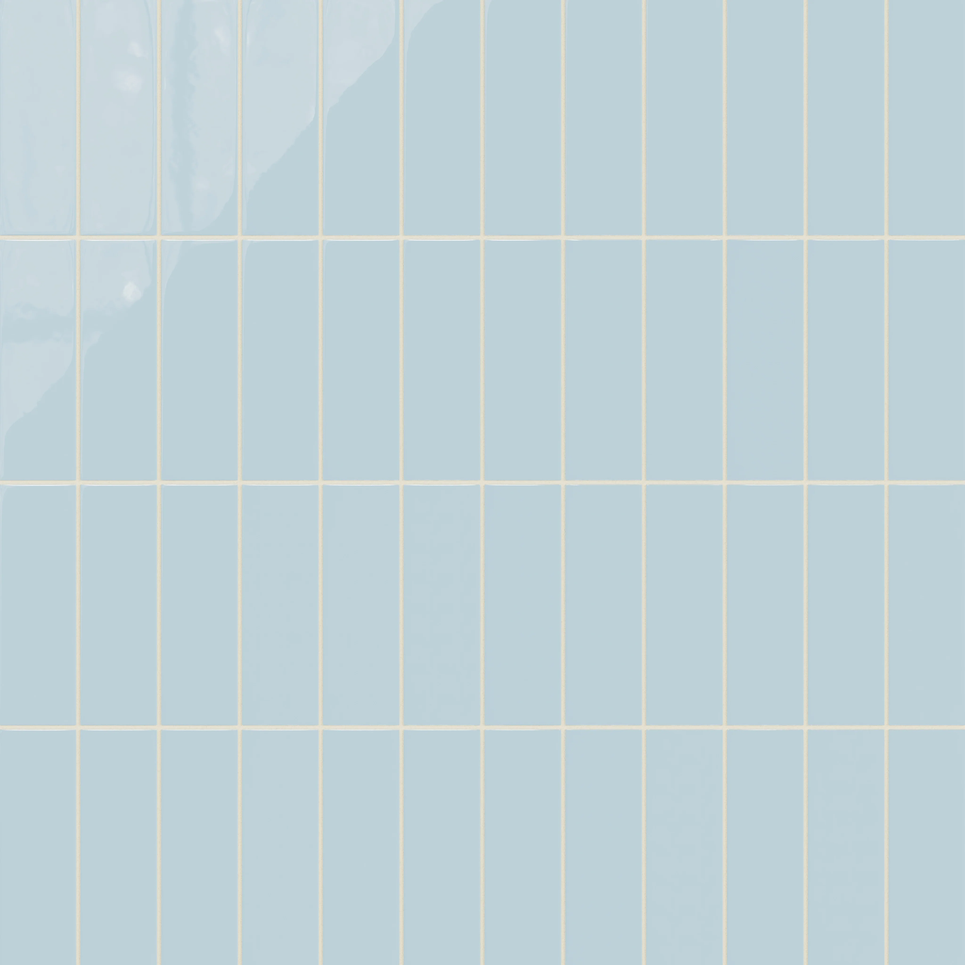 3x9 Natural Press Ceramic Tile in Egyptian Blue Gloss - Rockland Interiors Inc.