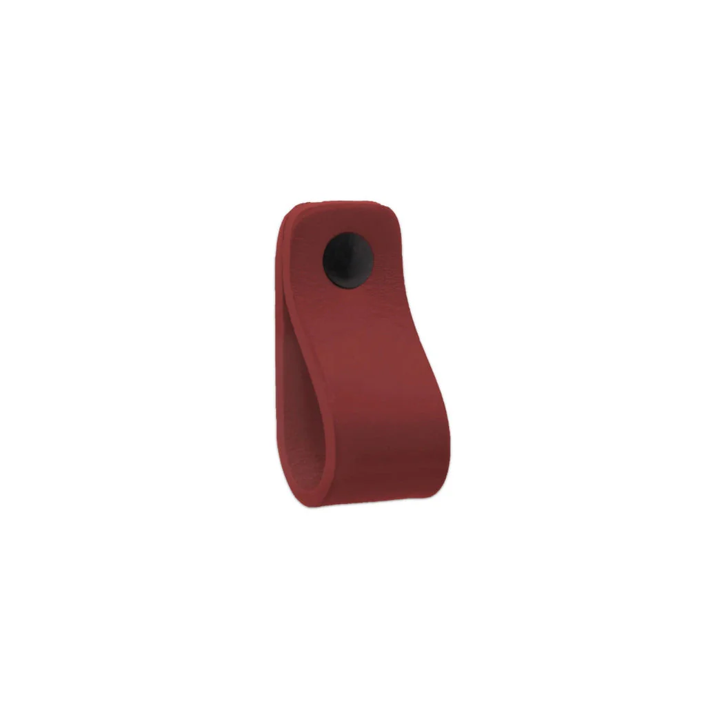 LP02 Smooth Leather Loop Pull - Rockland Interiors Inc.