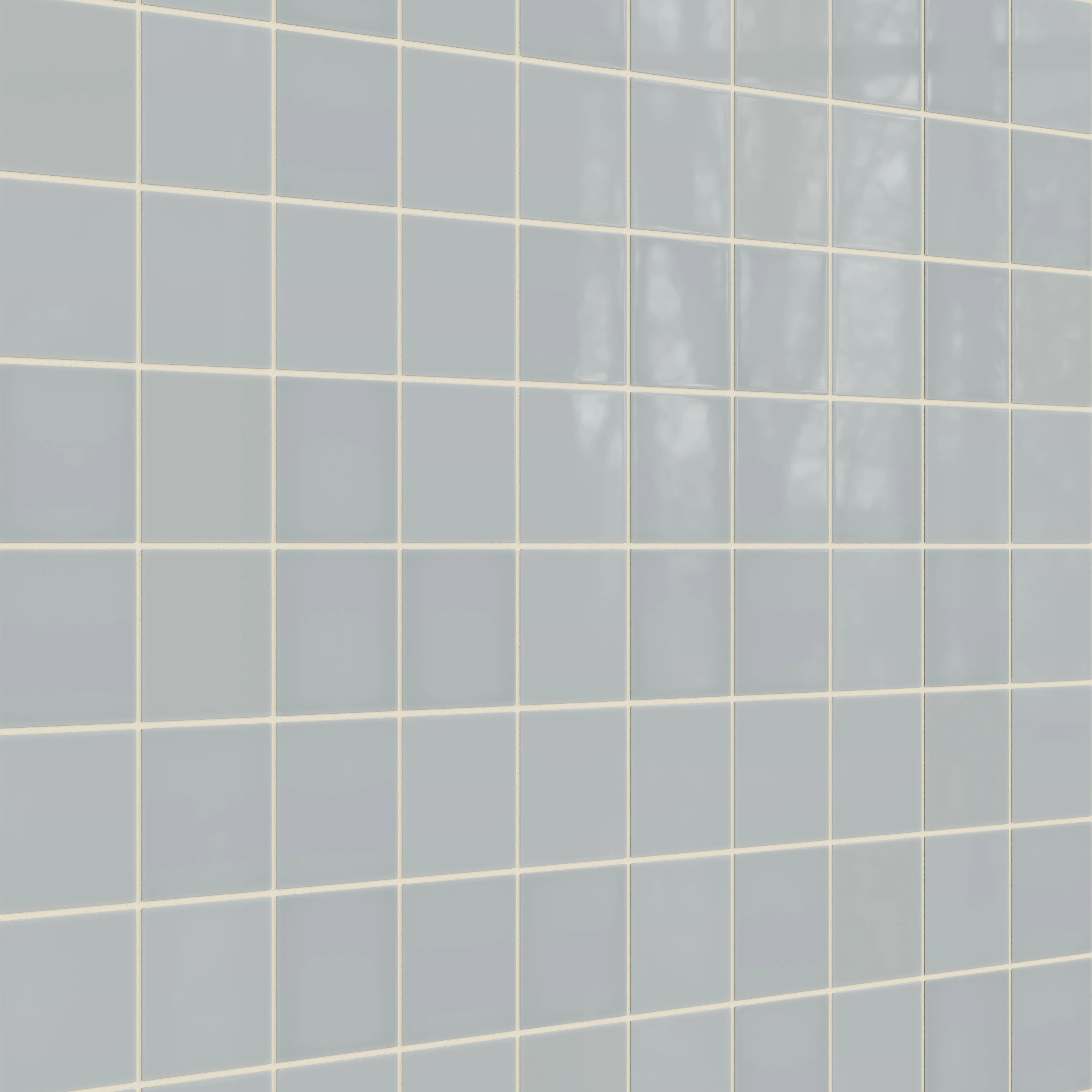 4x4 Natural Press Ceramic Tile in Alberta Blue Gloss - Rockland Interiors Inc.