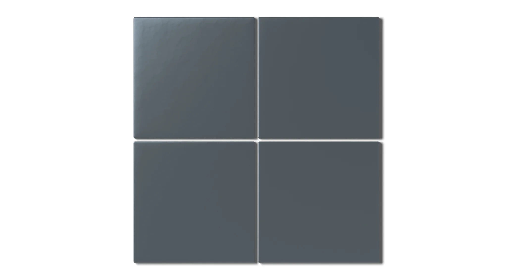 6x6 Natural Press Ceramic Tile in Indigo Matte - Rockland Interiors Inc.