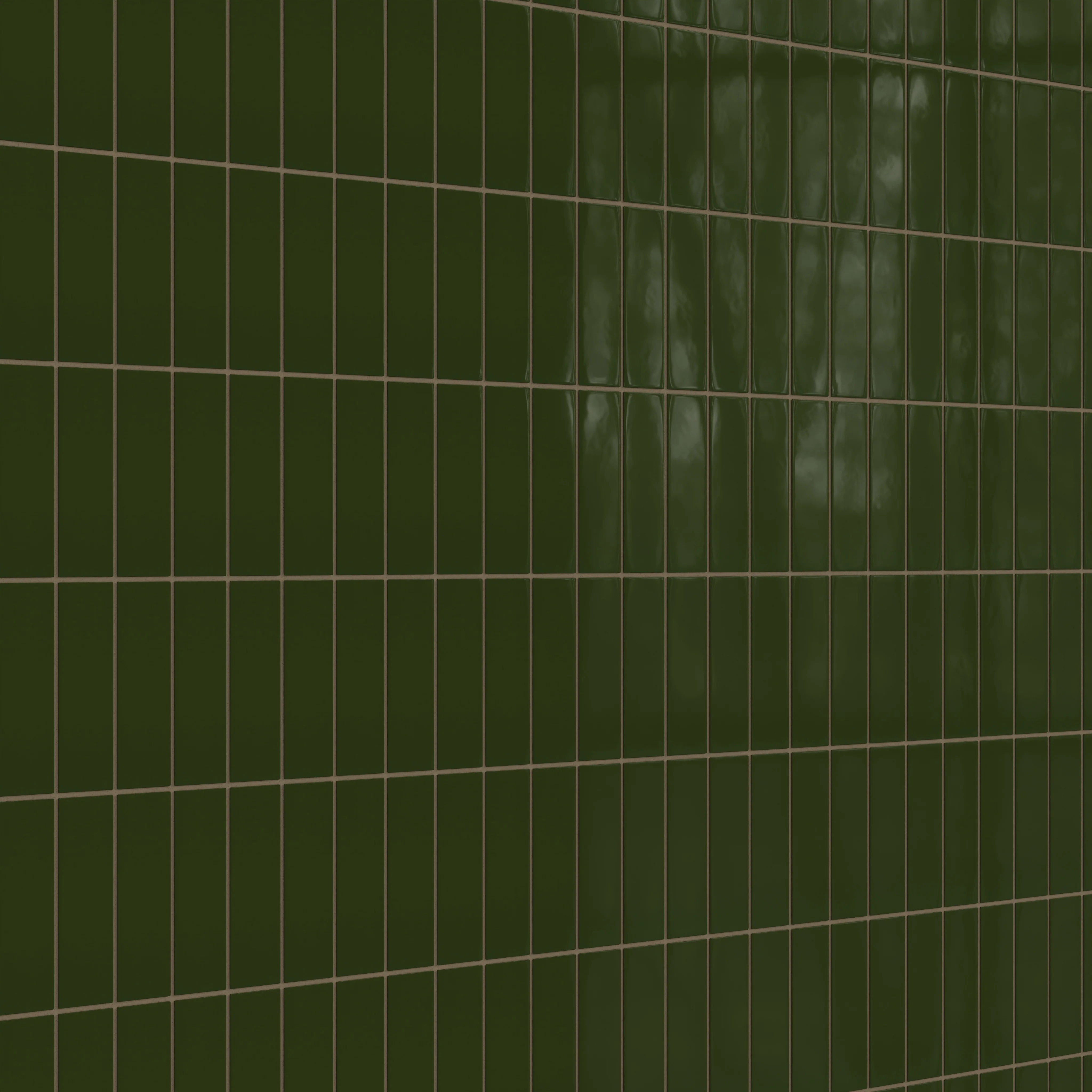 2x6 Natural Press Ceramic Tile in Green Apatite Gloss - Rockland Interiors Inc.