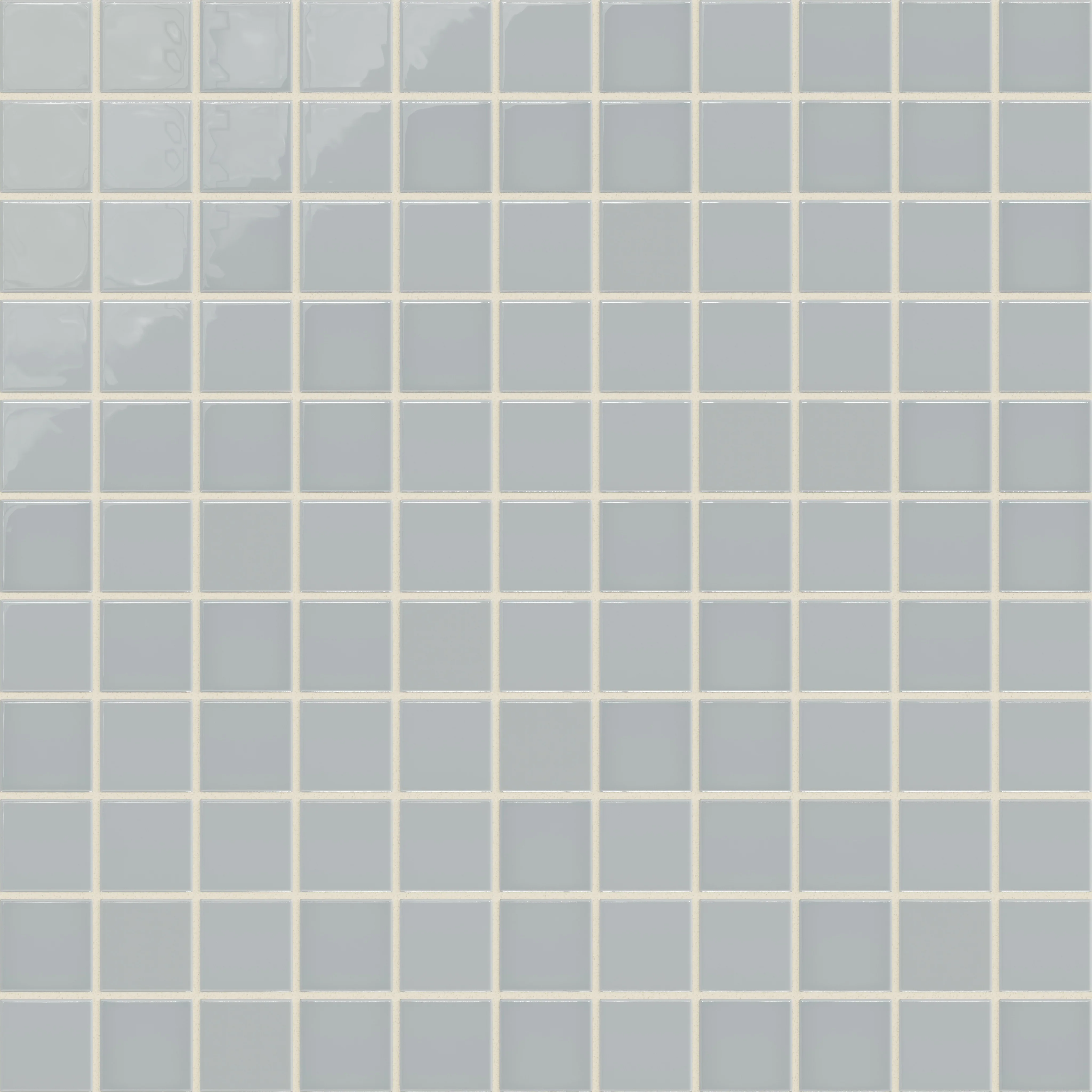2x2 Straight Set Sheeted Natural Press Ceramic Mosaic Tile in Alberta Blue Gloss - Rockland Interiors Inc.