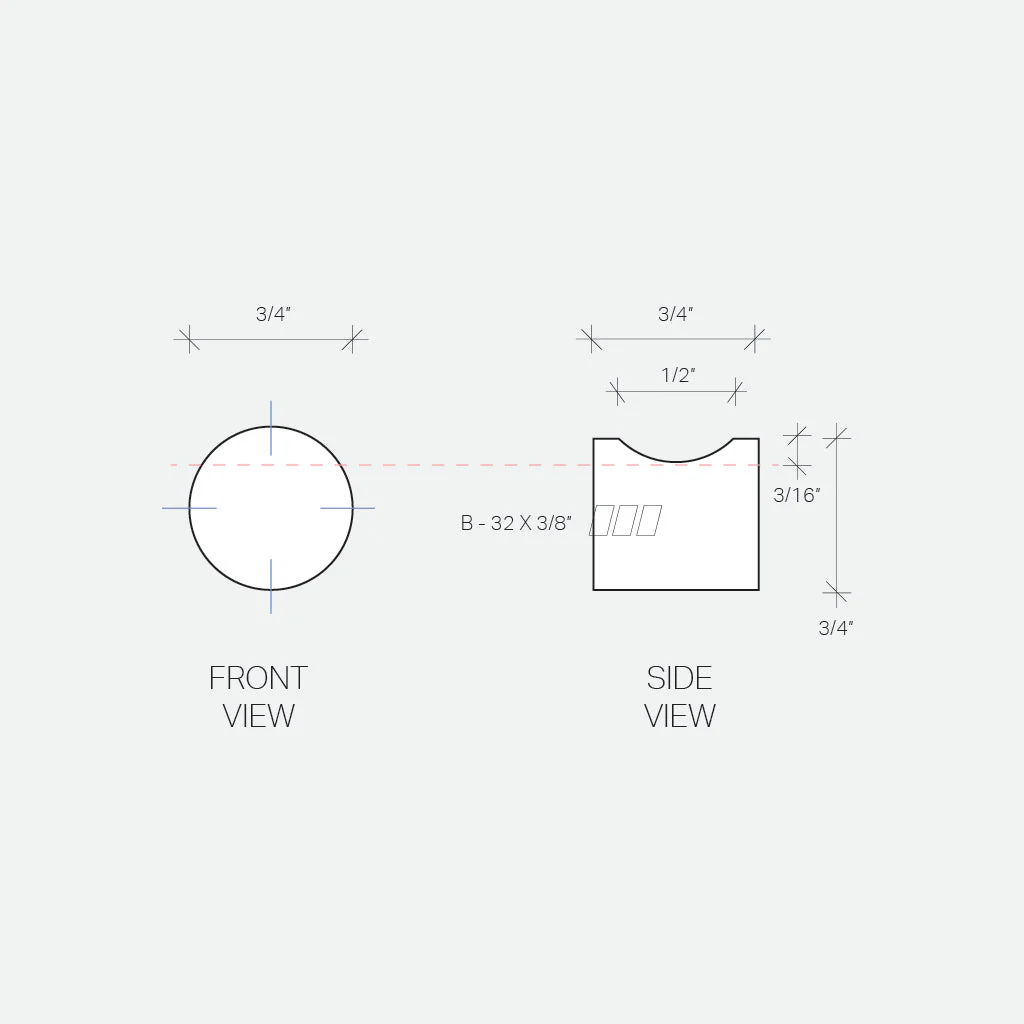 Charlie Groove Knob Hook - Rockland Interiors Inc.