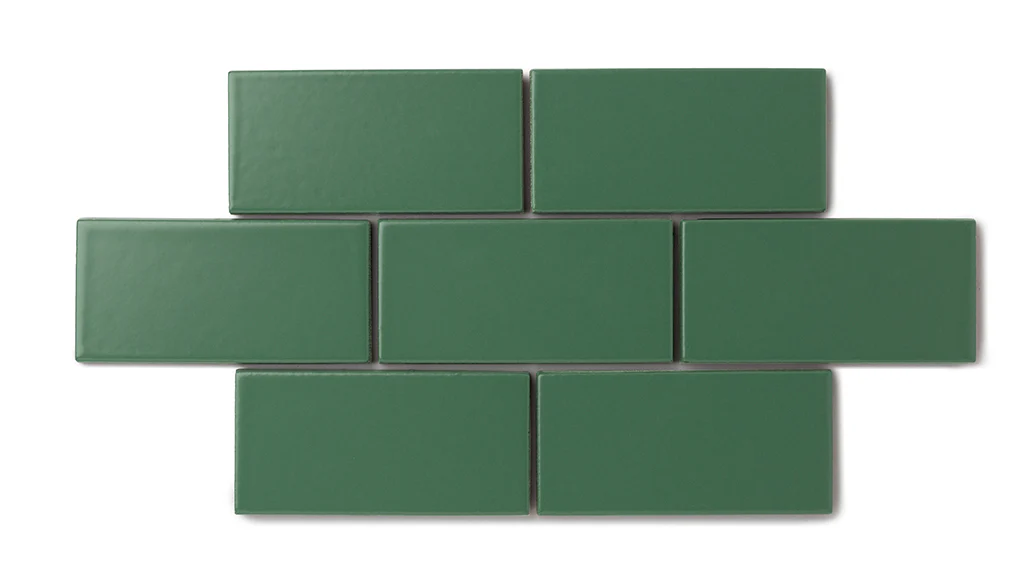 8x8 Natural Press Ceramic Tile in Viridian Matte - Rockland Interiors Inc.