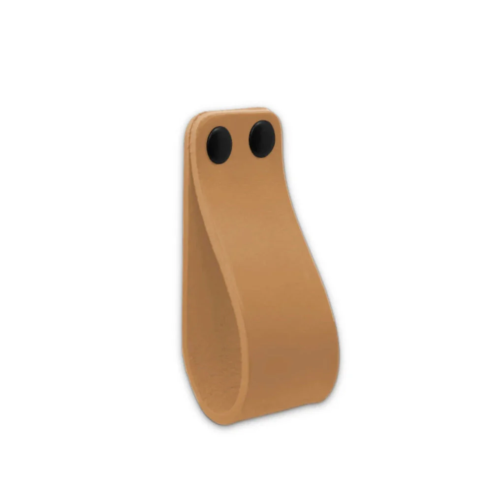 LP01 Smooth Leather Loop Pull - Rockland Interiors Inc.