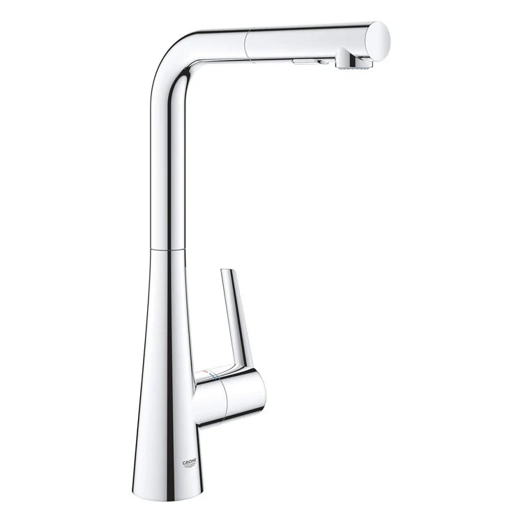 Zedra/Ladylux Single Handle Pull-Out Kitchen Faucet with Dual-Function Spray Head - Rockland Interiors Inc.