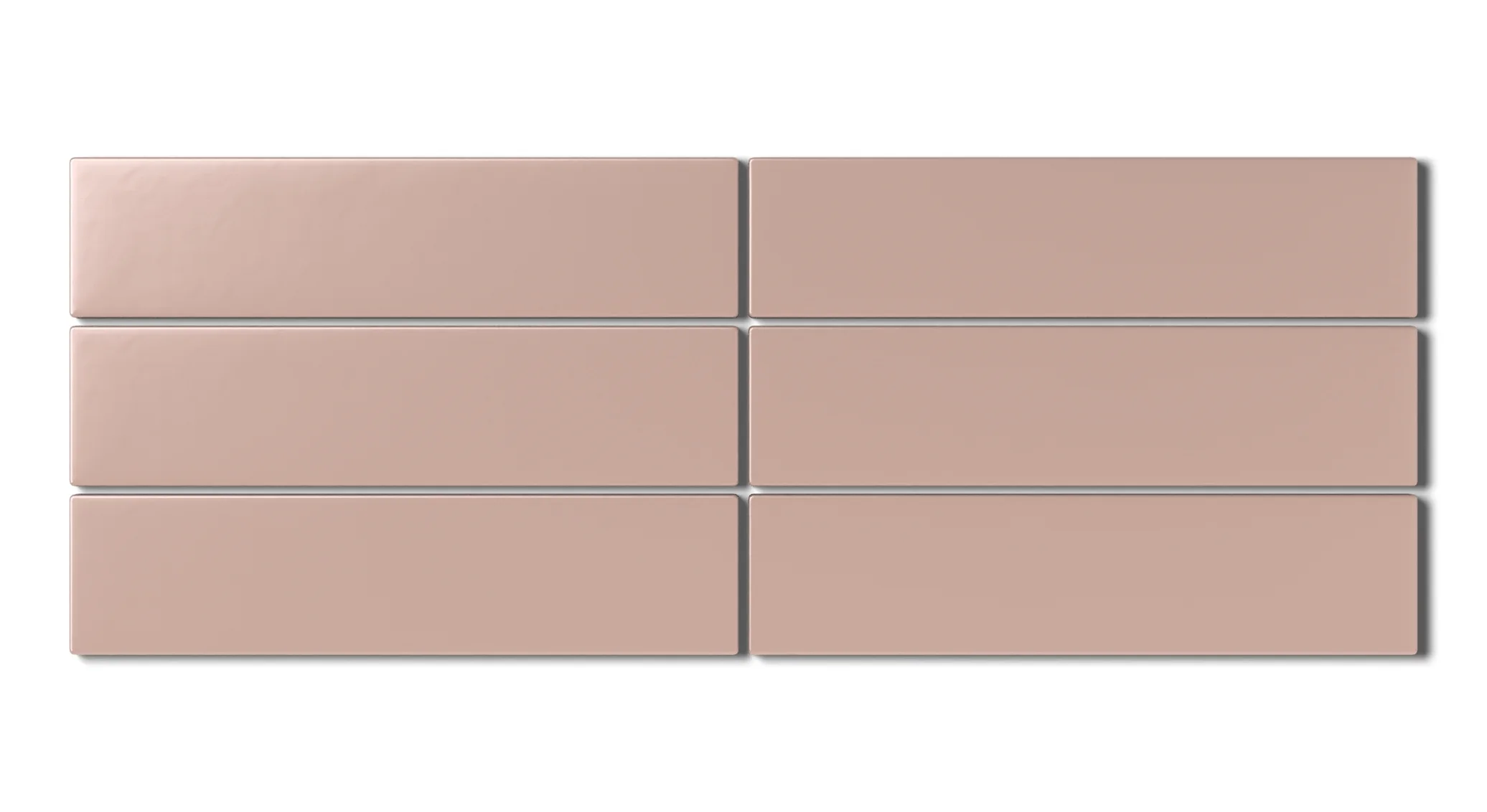 2x8 Natural Press Ceramic Tile in Red Jasper Matte - Rockland Interiors Inc.