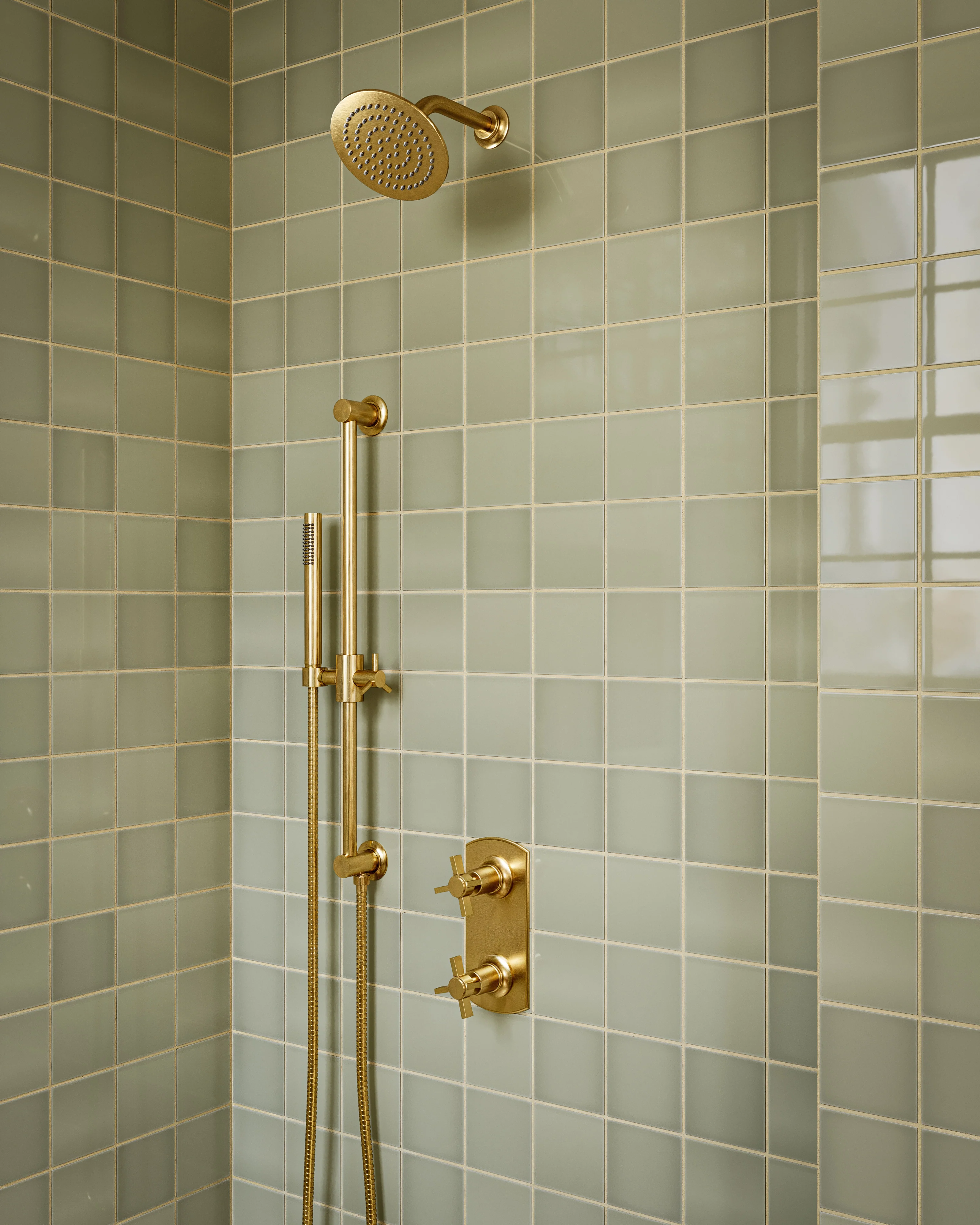 4x4 Natural Press Ceramic Tile in Manzanita Gloss - Rockland Interiors Inc.