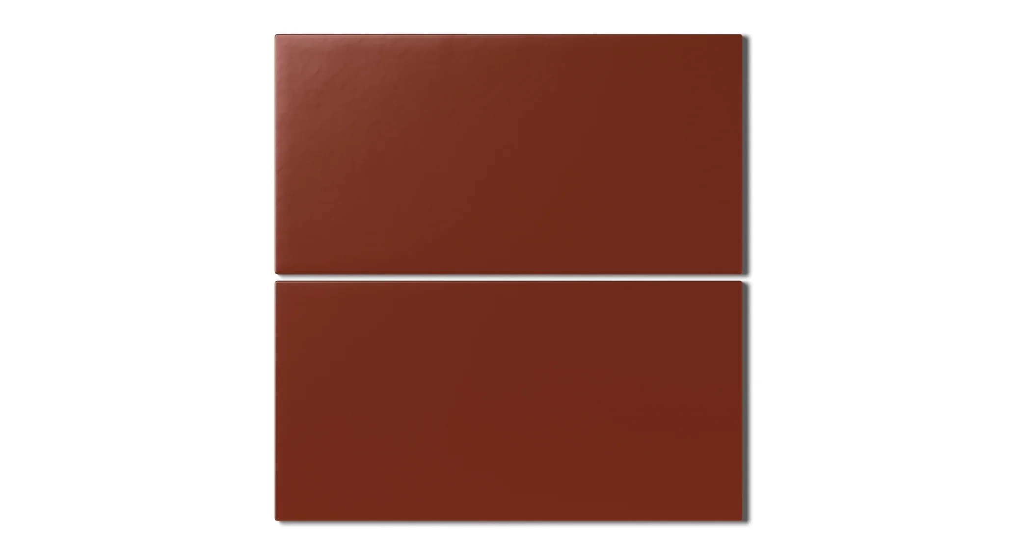 6x12 Natural Press Ceramic Tile in Carmine Matte - Rockland Interiors Inc.