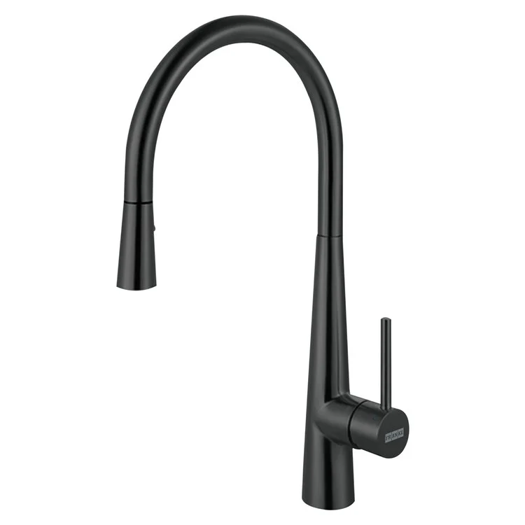Kitchen Faucet 1 Lever ADA Industrial Black Pull Down 2 Function Gooseneck 360 DEG Swivel Deck 1.75 Gallons per Minute - Rockland Interiors Inc.