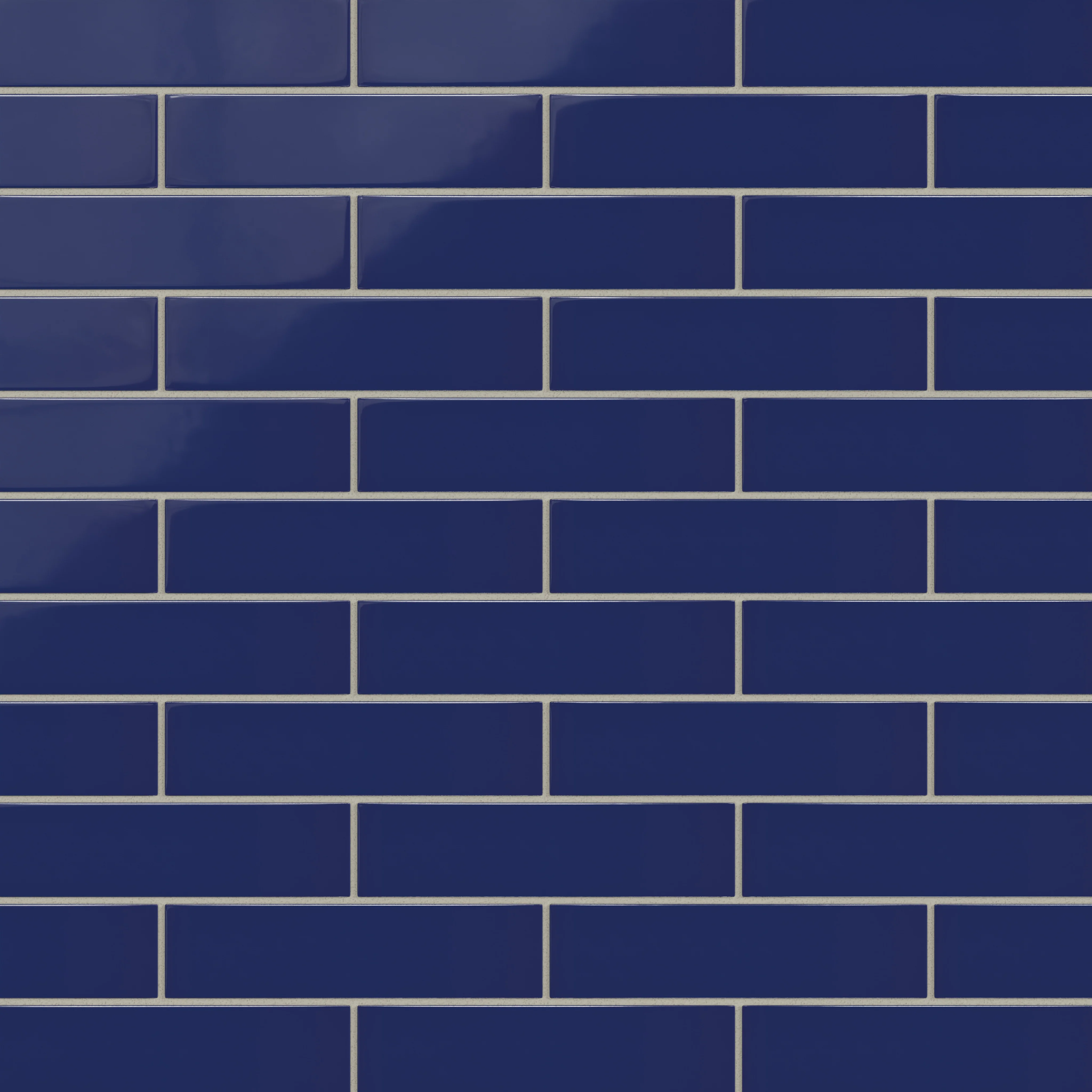 2x8 Natural Press Ceramic Tile in Ultramarine Gloss - Rockland Interiors Inc.