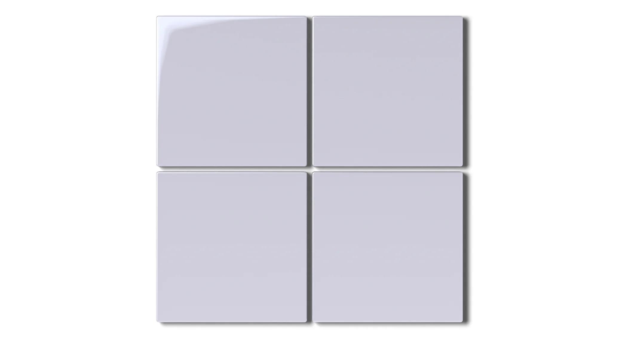 4x4 Natural Press Ceramic Tile in Amethyst Gloss - Rockland Interiors Inc.