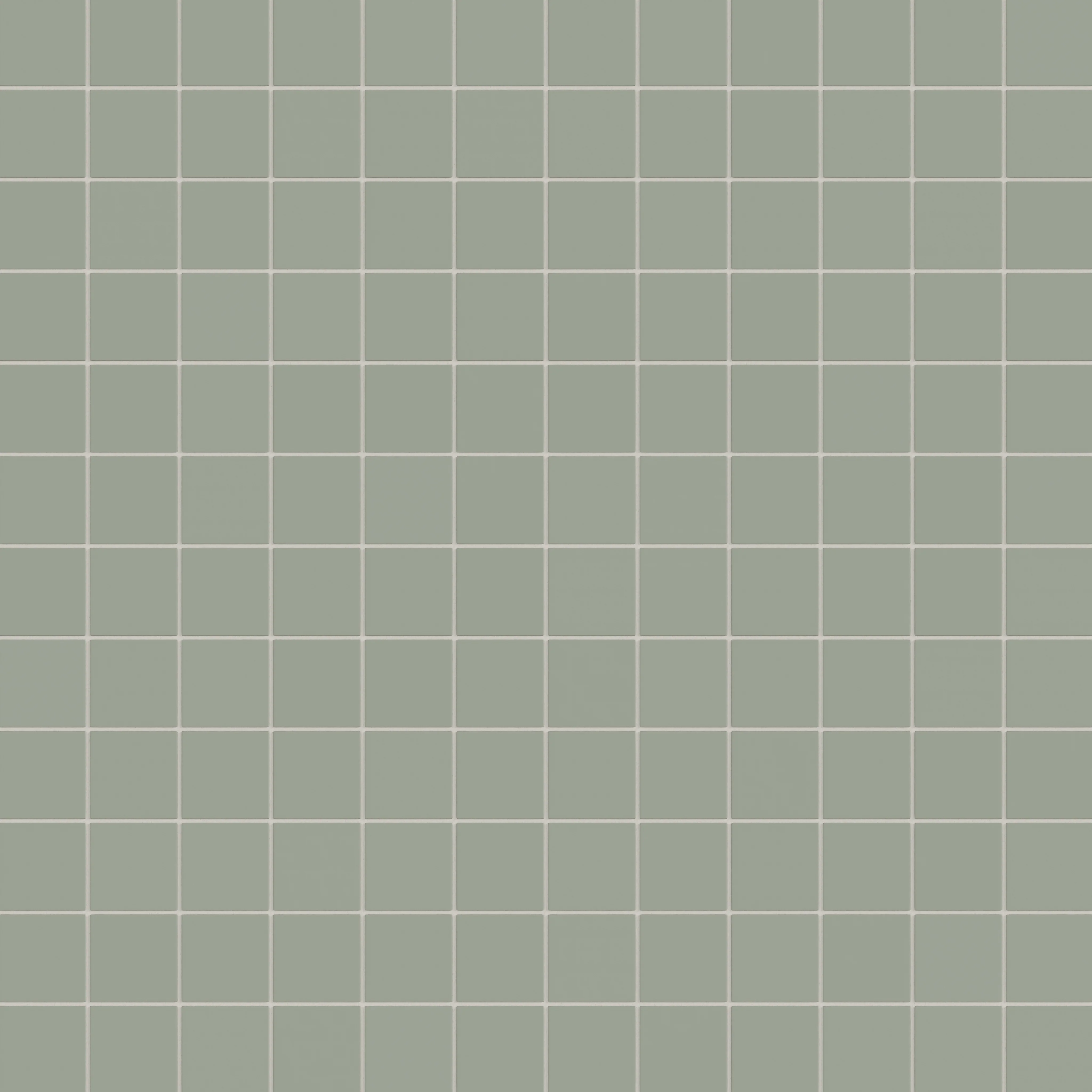 3x3 Straight Set Sheeted Natural Press Ceramic Mosaic Tile in Terre Verte Matte - Rockland Interiors Inc.