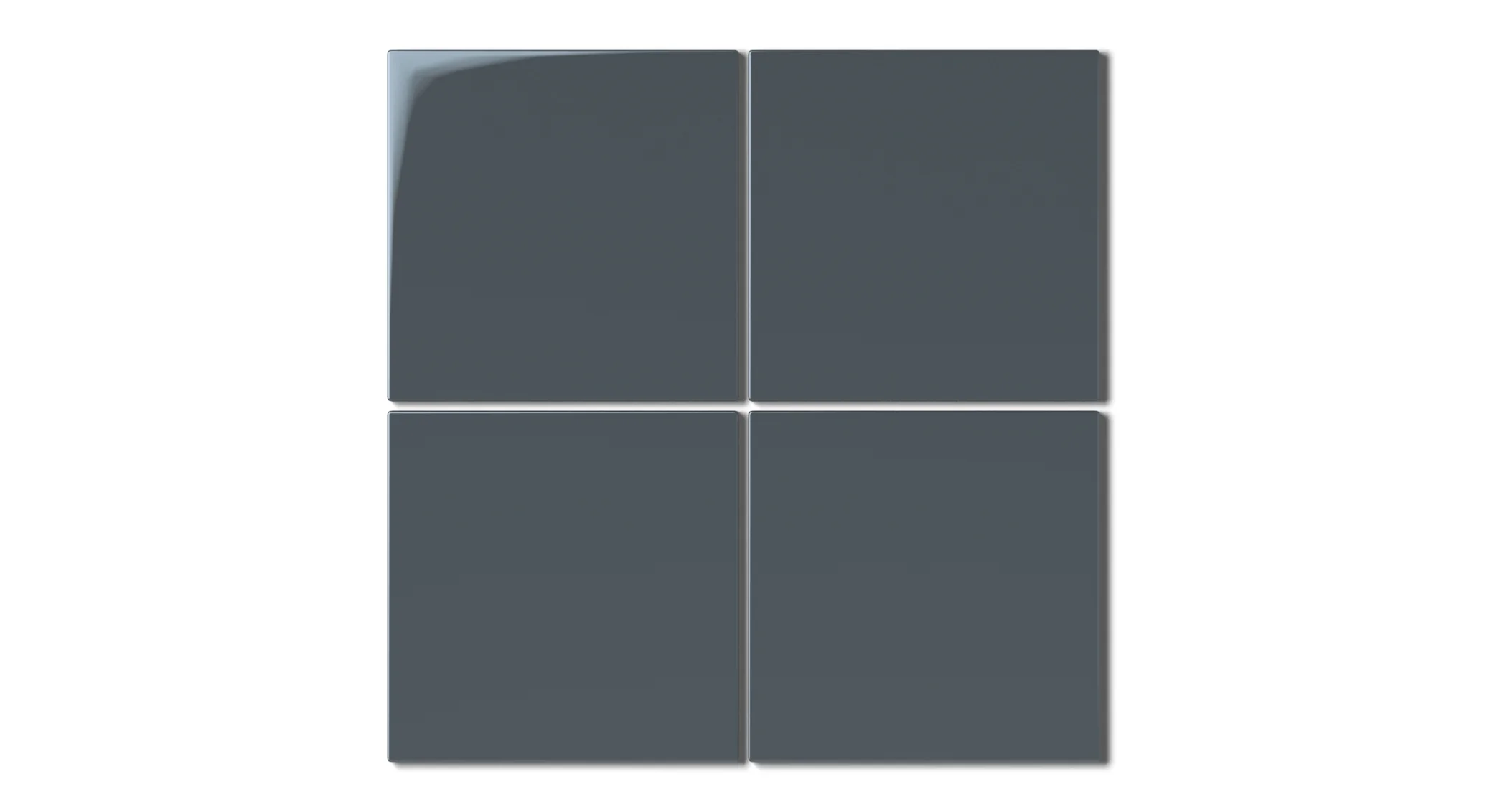 6x6 Natural Press Ceramic Tile in Indigo Gloss - Rockland Interiors Inc.
