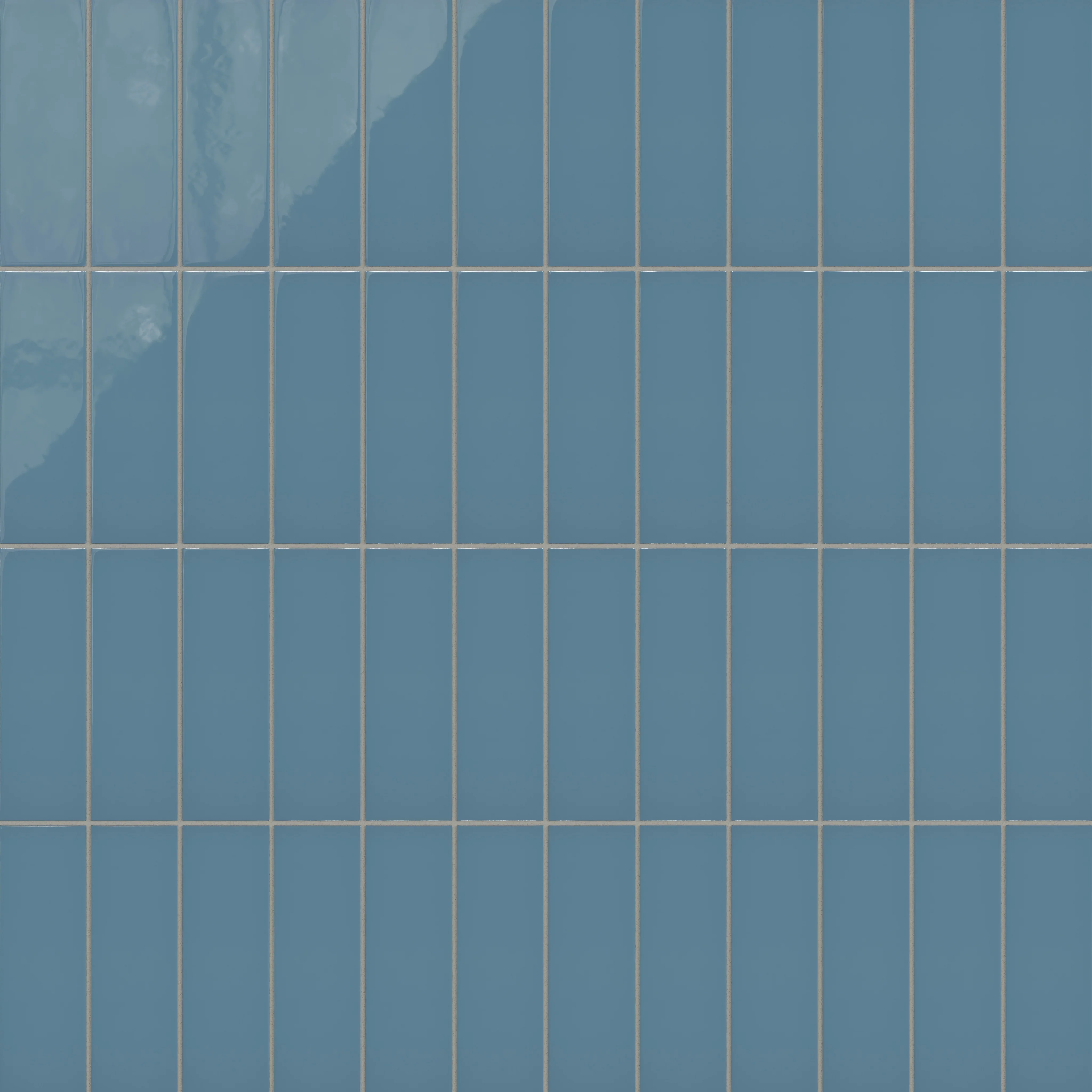 3x9 Natural Press Ceramic Tile in Azurite Gloss - Rockland Interiors Inc.