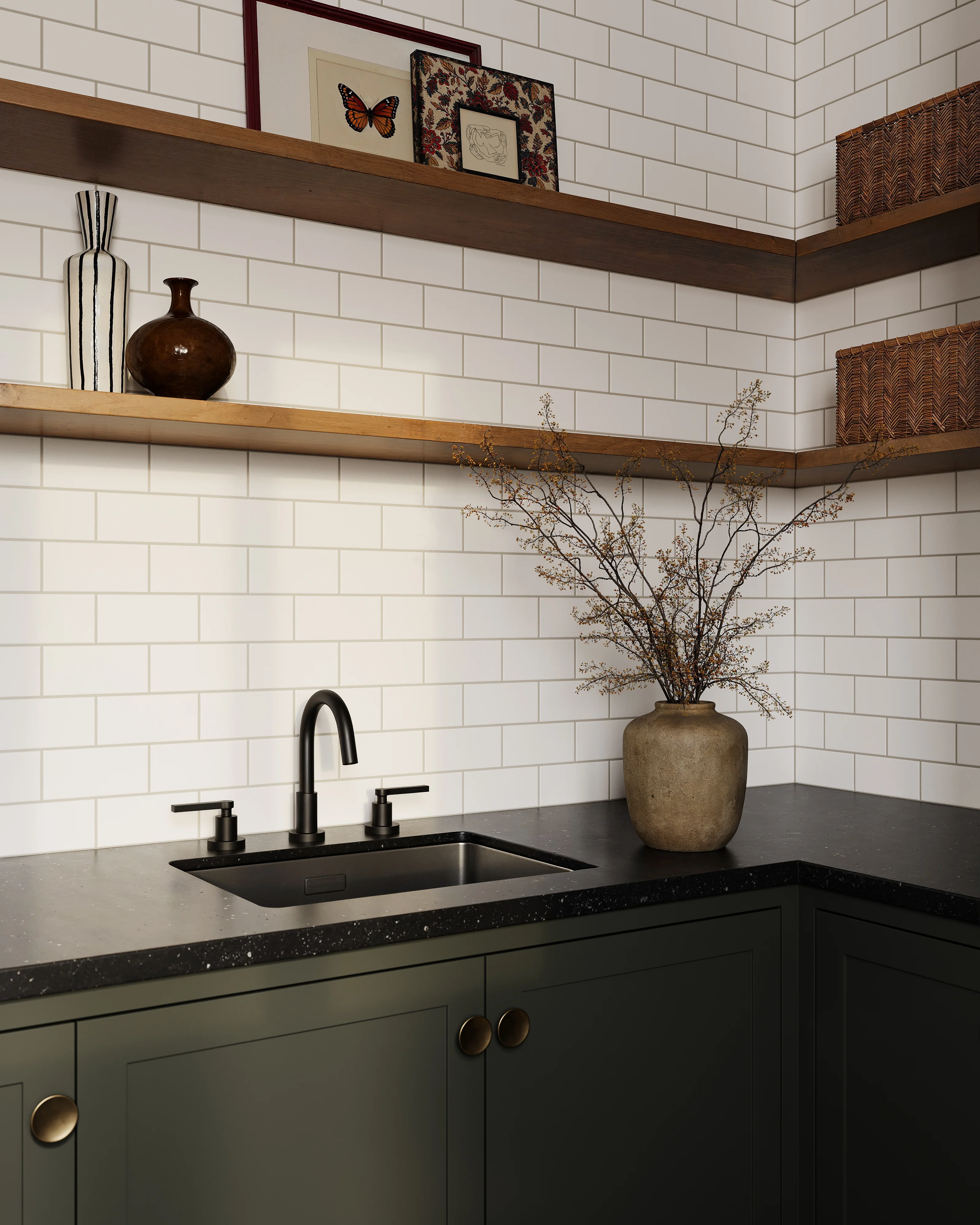 3x6 Natural Press Ceramic Tile in Salt Creek Matte - Rockland Interiors Inc.