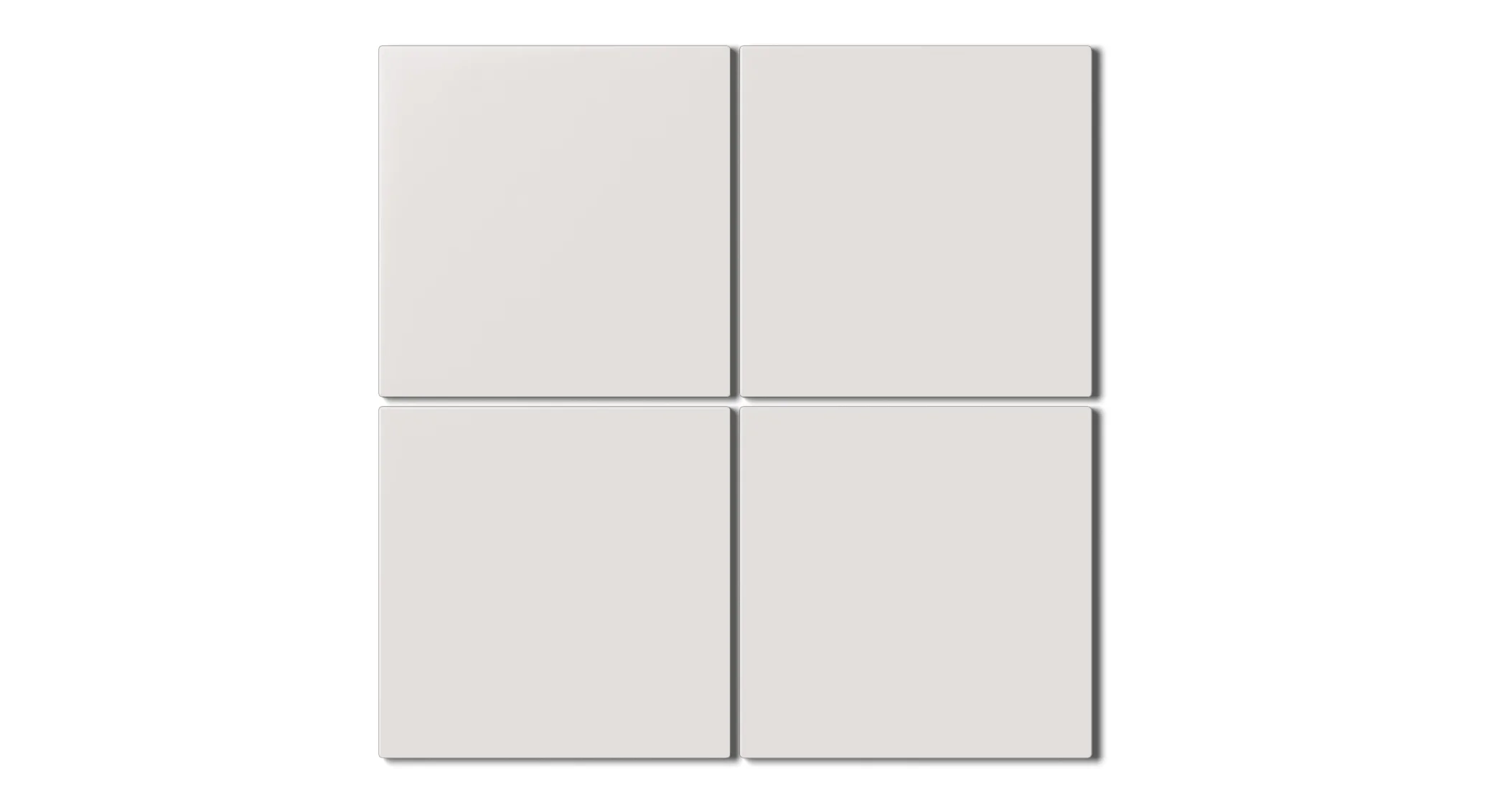 6x6 Natural Press Ceramic Tile in Pearl Matte - Rockland Interiors Inc.