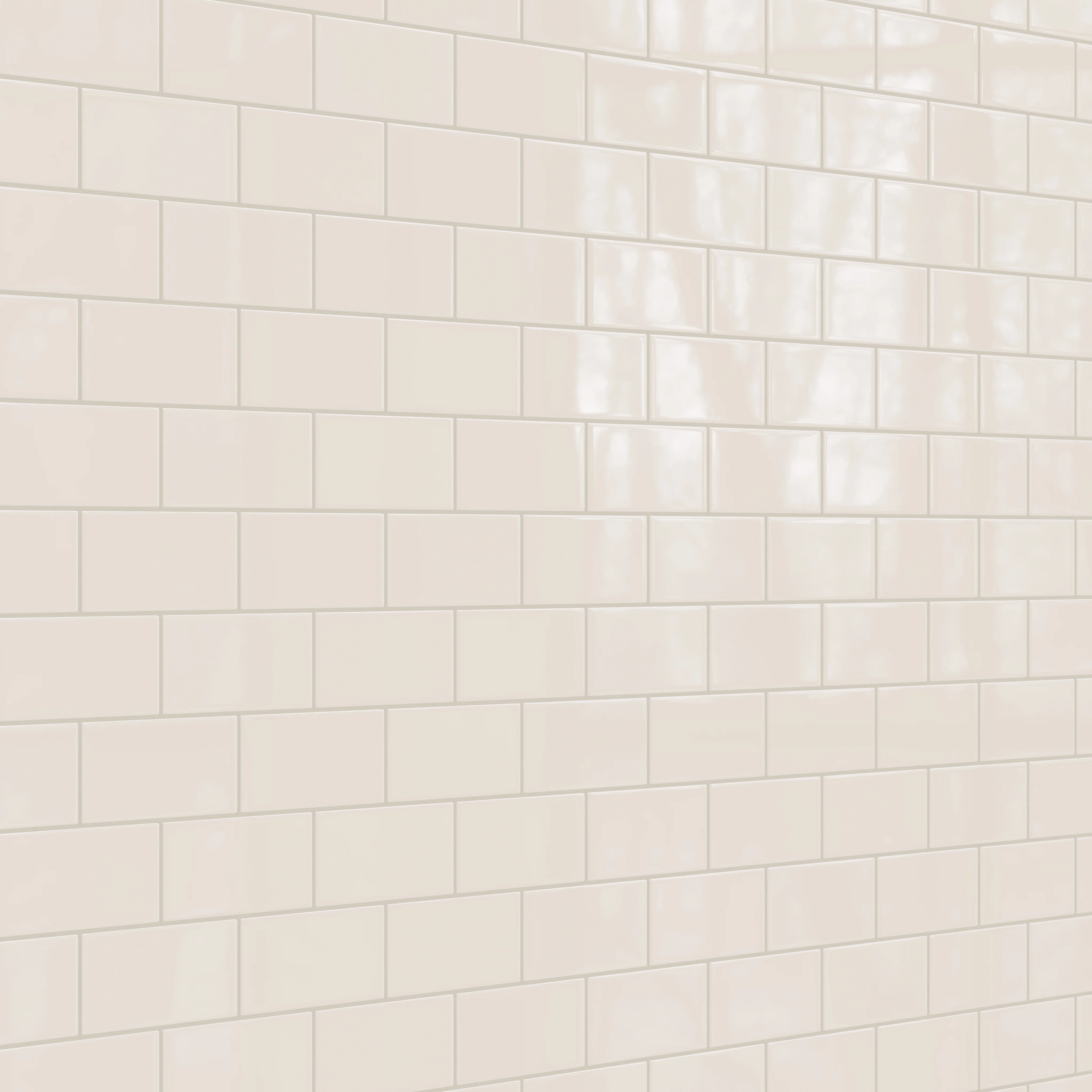 3x6 Natural Press Ceramic Tile in Pearl Gloss - Rockland Interiors Inc.