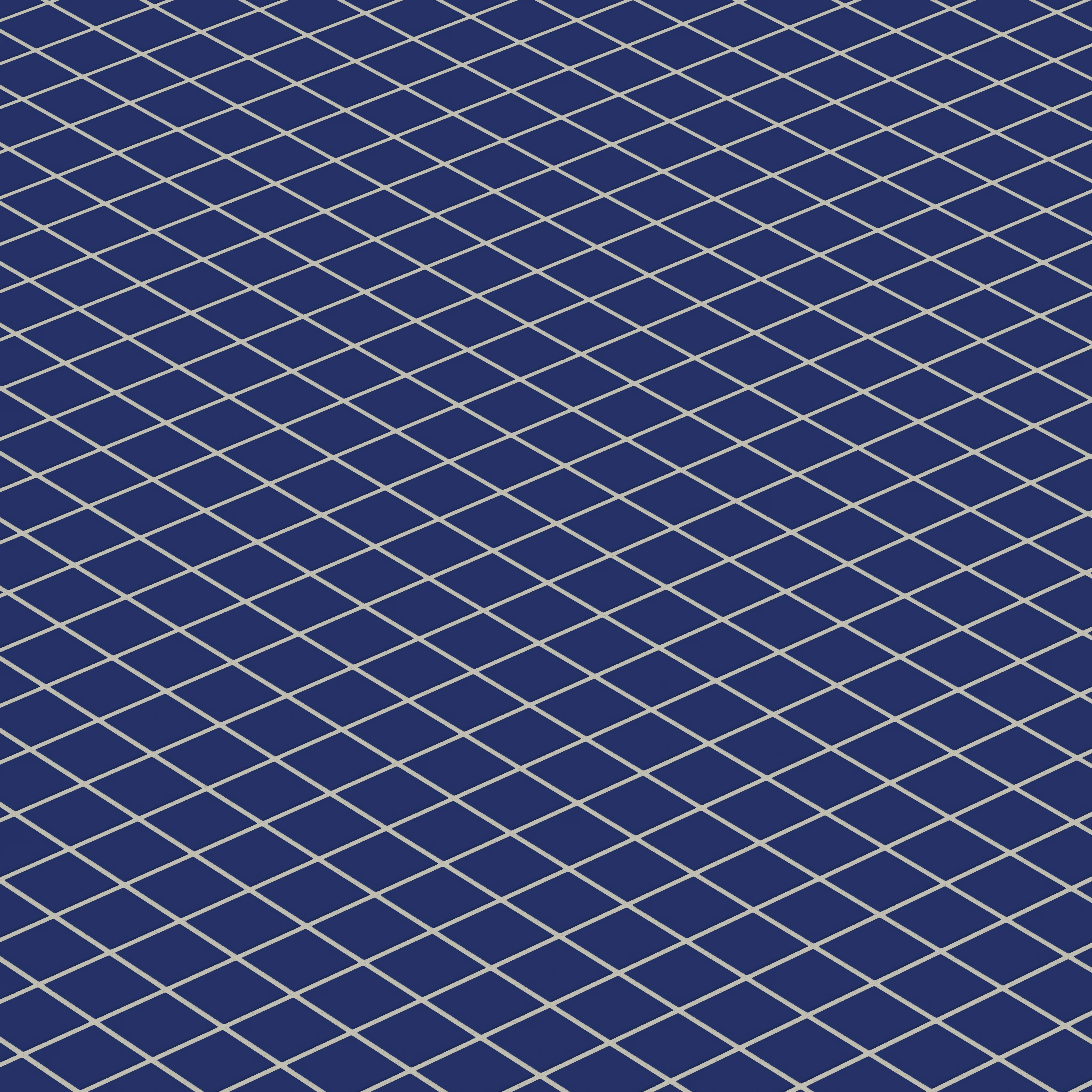2x2 Straight Set Sheeted Natural Press Ceramic Mosaic Tile in Ultramarine Matte - Rockland Interiors Inc.
