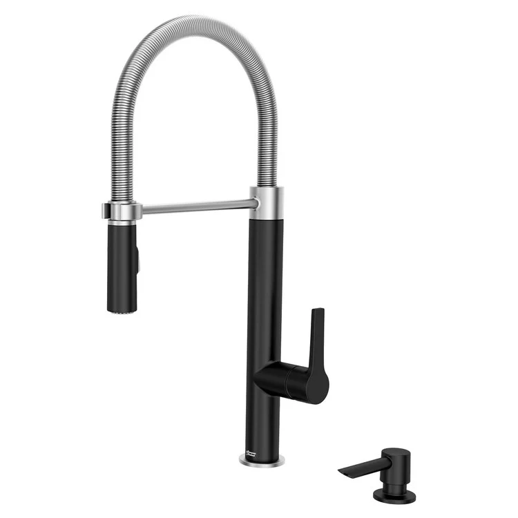 Grayson Semi-Pro Single-Handle Pull-Down Kitchen Faucet - Matte Black - Rockland Interiors Inc.