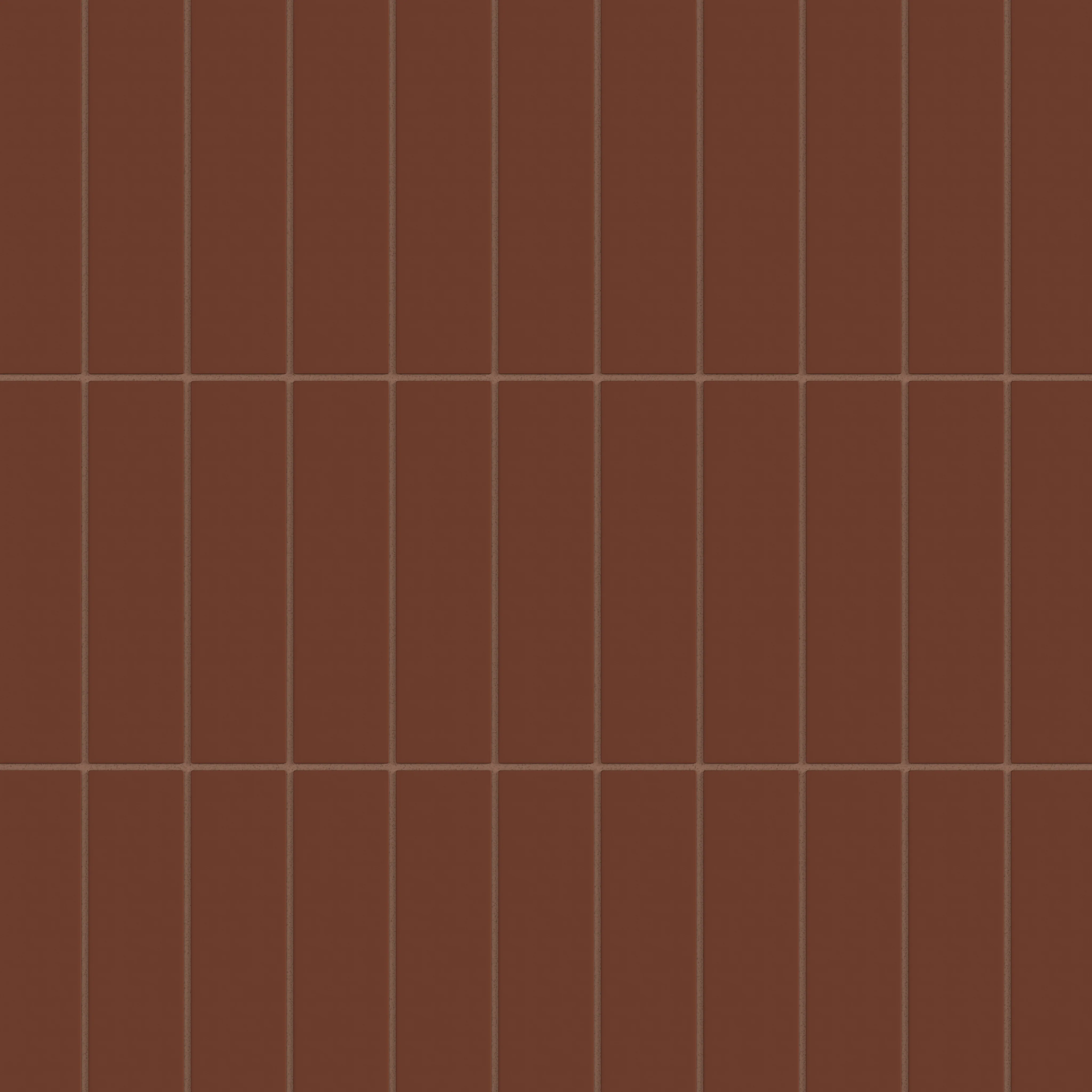 2x8 Natural Press Ceramic Tile in Red Iron Oxide Matte - Rockland Interiors Inc.