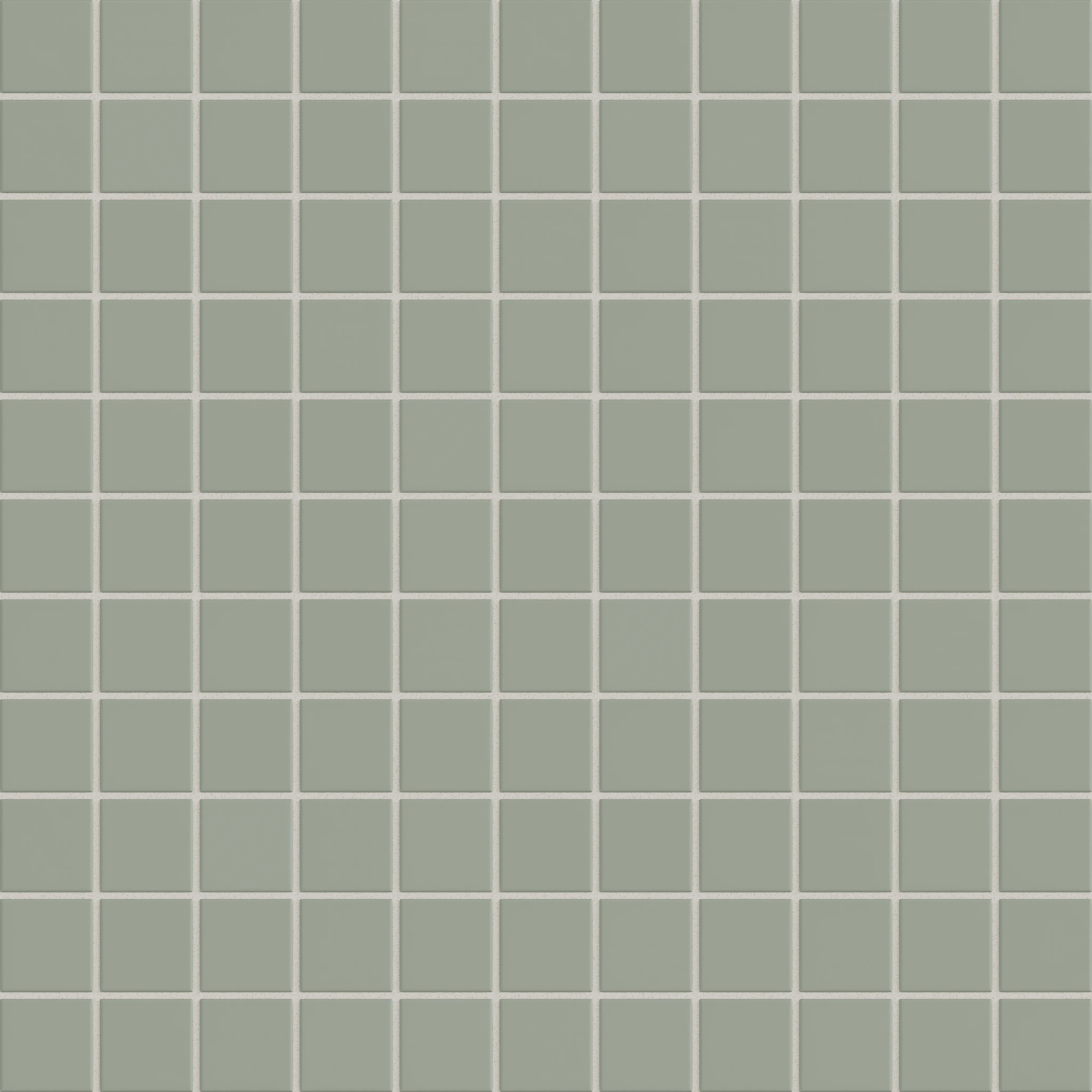 2x2 Straight Set Sheeted Natural Press Ceramic Mosaic Tile in Terre Verte Matte - Rockland Interiors Inc.