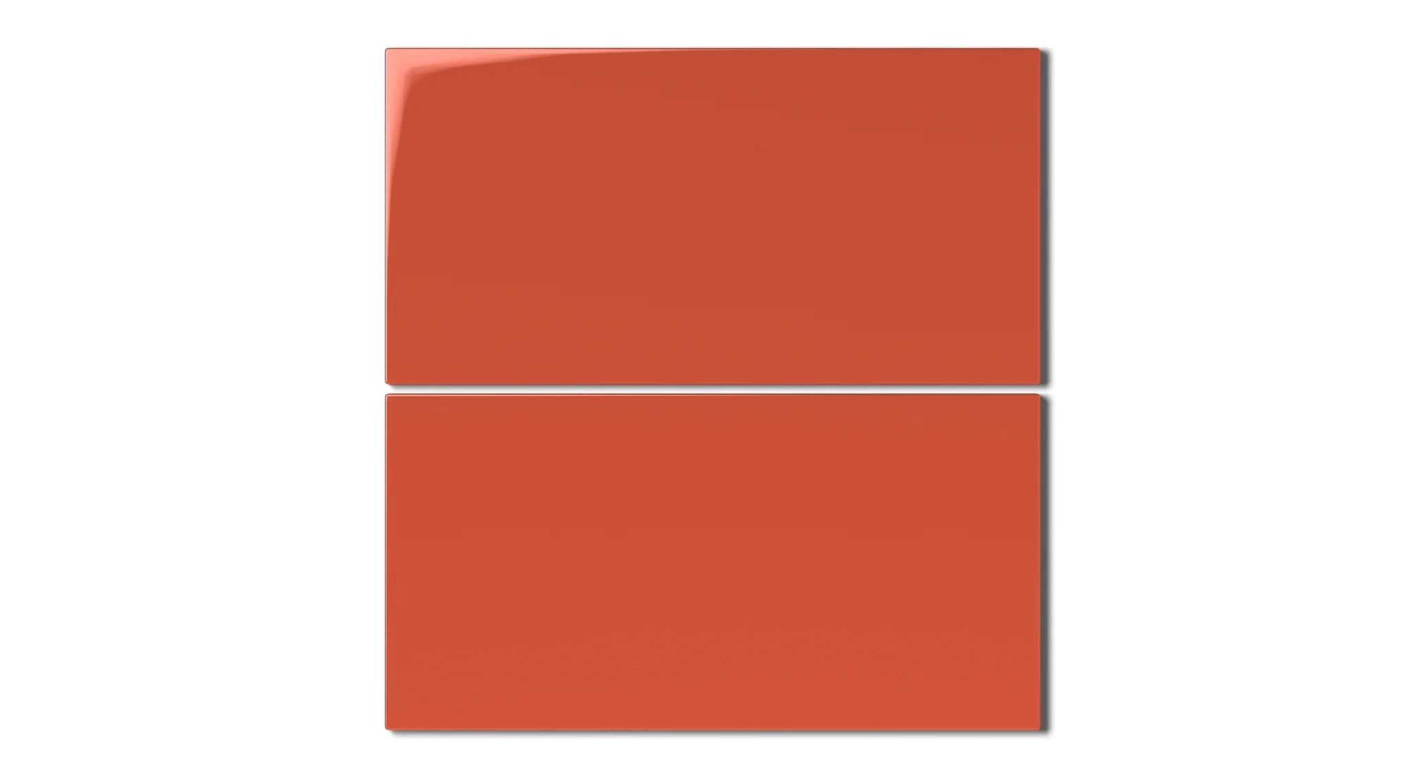 6x12 Natural Press Ceramic Tile in Vermillion Gloss - Rockland Interiors Inc.