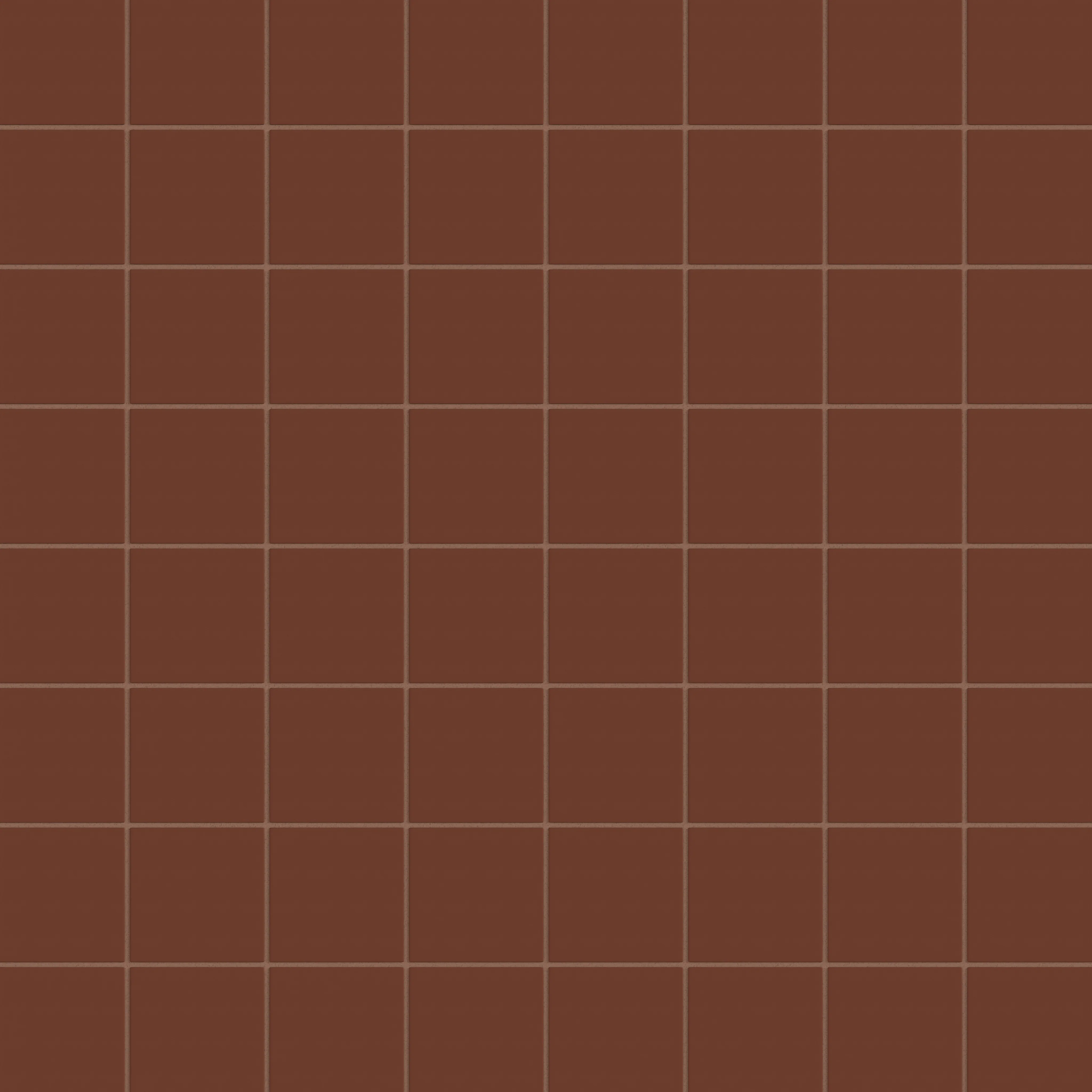 4x4 Natural Press Ceramic Tile in Red Iron Oxide Matte - Rockland Interiors Inc.
