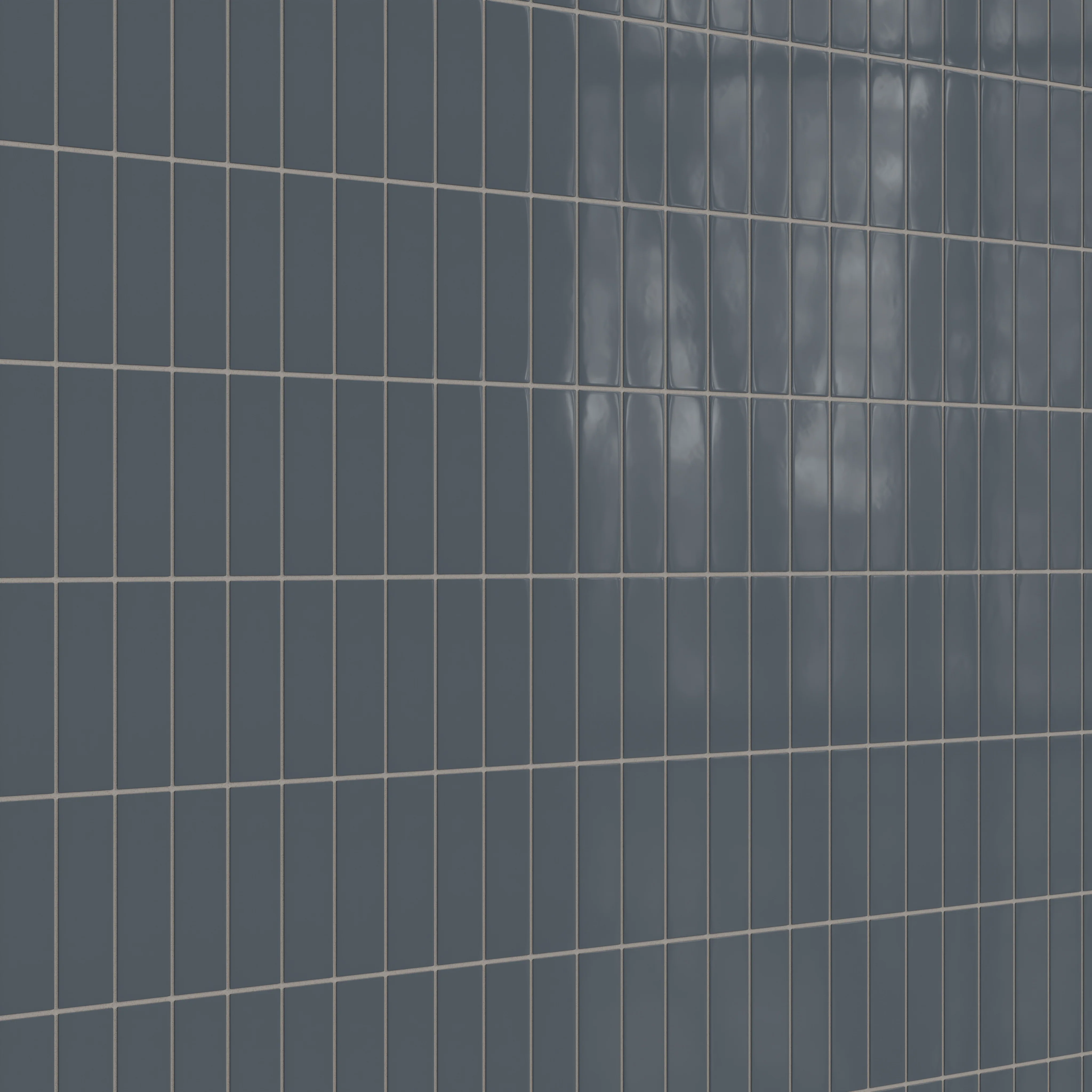 2x6 Natural Press Ceramic Tile in Indigo Gloss - Rockland Interiors Inc.
