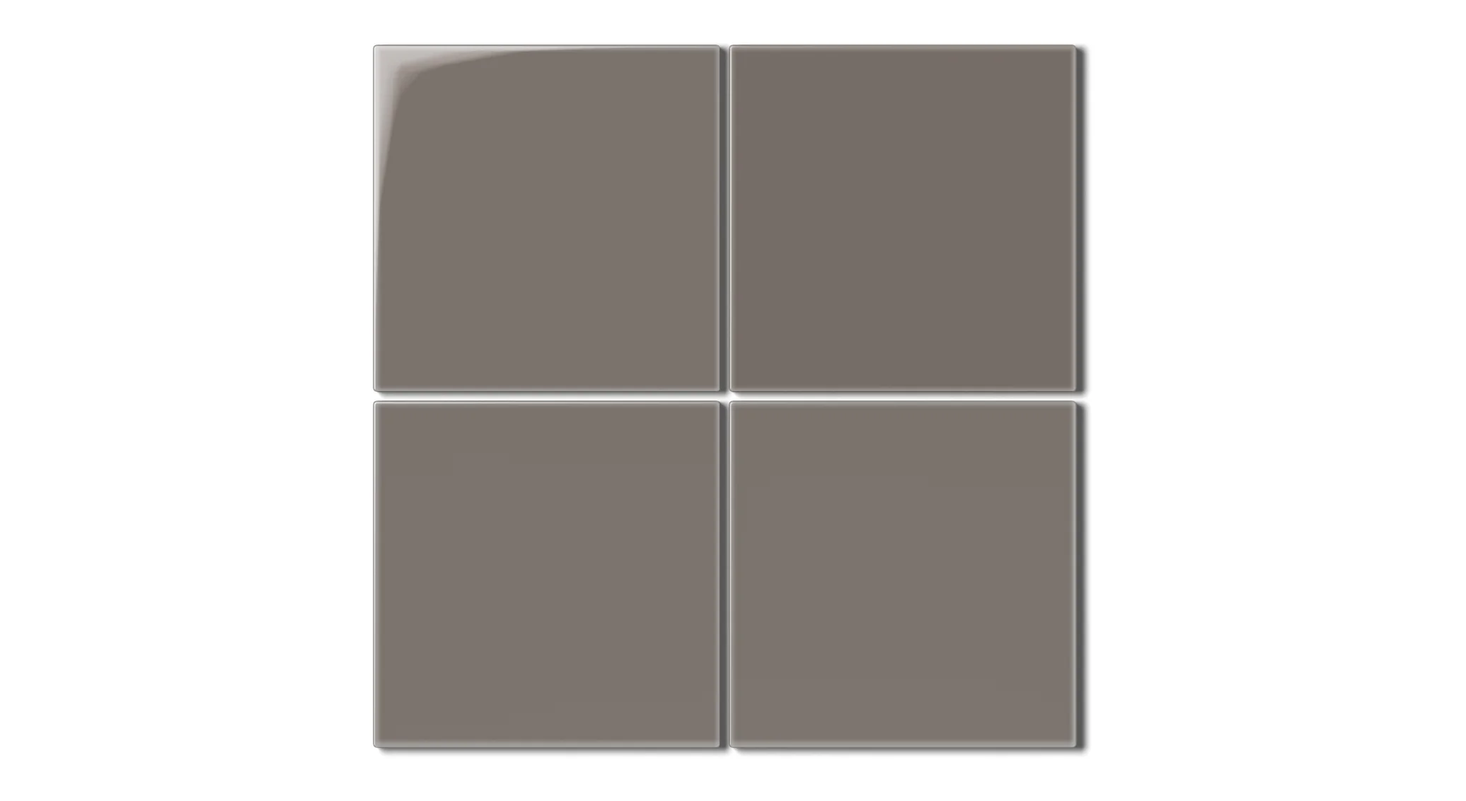 6x6 Natural Press Ceramic Tile in Timberline Gloss - Rockland Interiors Inc.