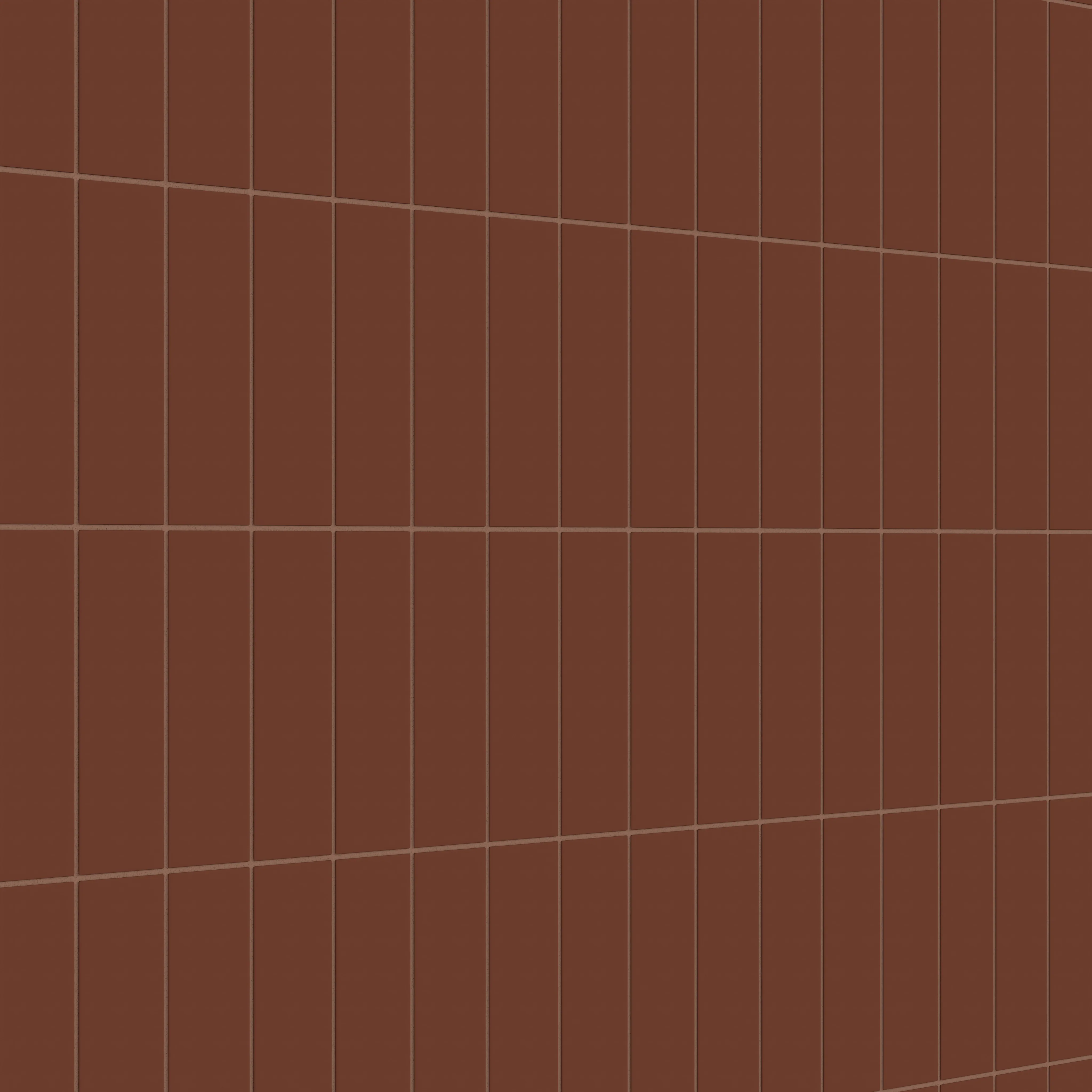 3x9 Natural Press Ceramic Tile in Red Iron Oxide Matte - Rockland Interiors Inc.