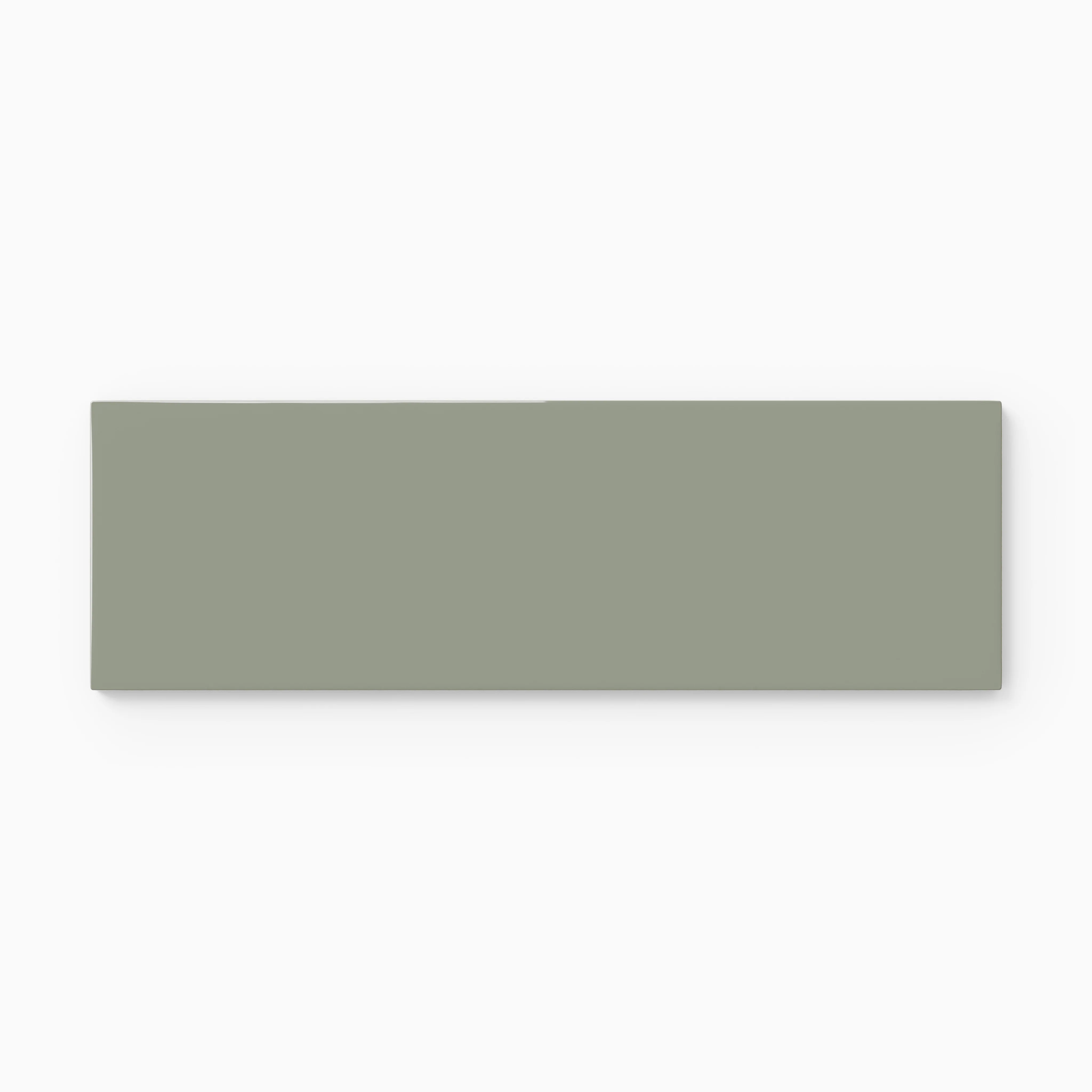 3x9 Natural Press Ceramic Tile in Terre Verte Gloss - Rockland Interiors Inc.