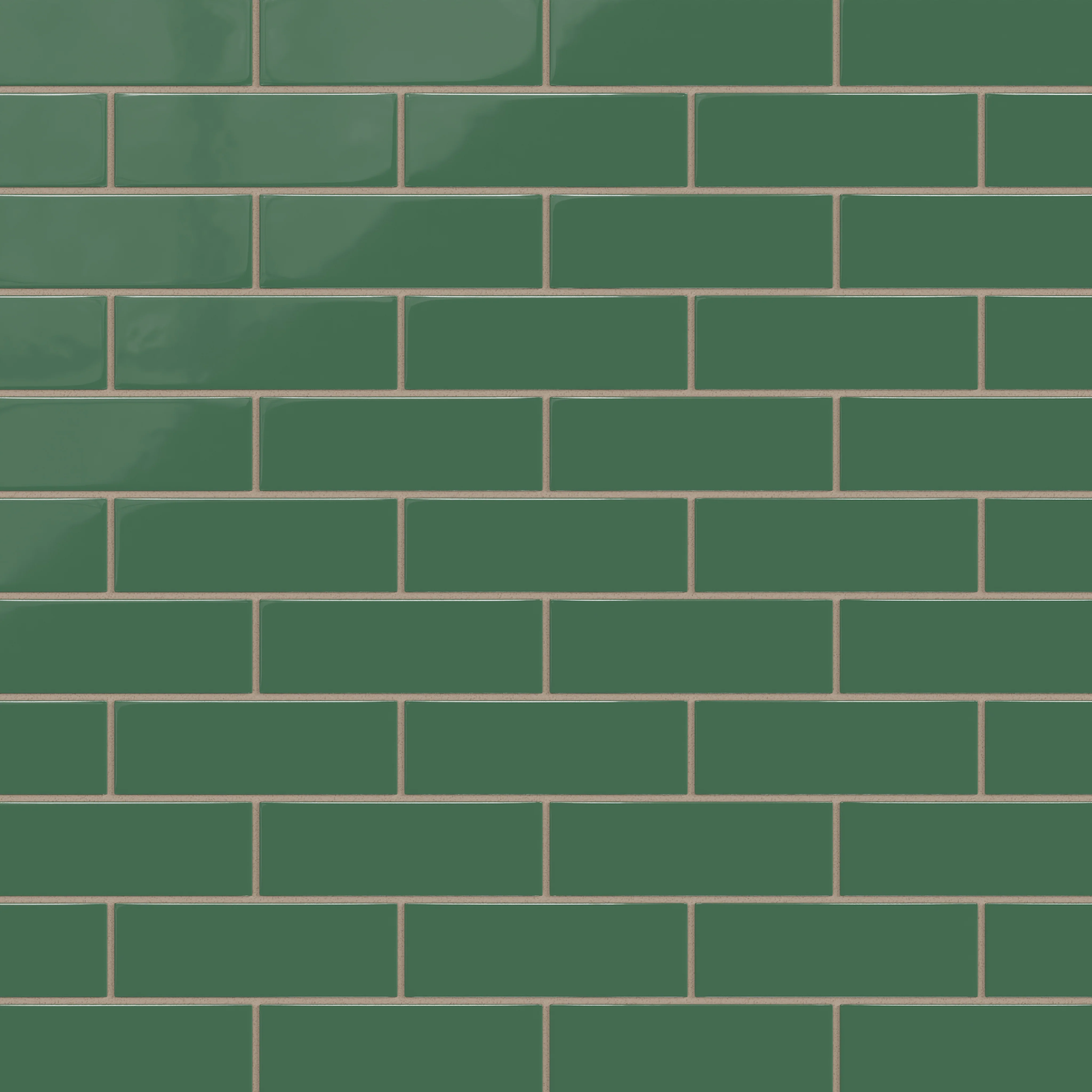 2x6 Natural Press Ceramic Tile in Viridian Gloss - Rockland Interiors Inc.