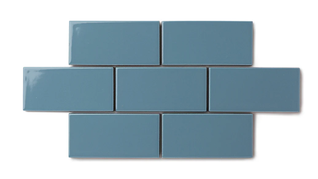 8x8 Natural Press Ceramic Tile in Azurite Gloss - Rockland Interiors Inc.