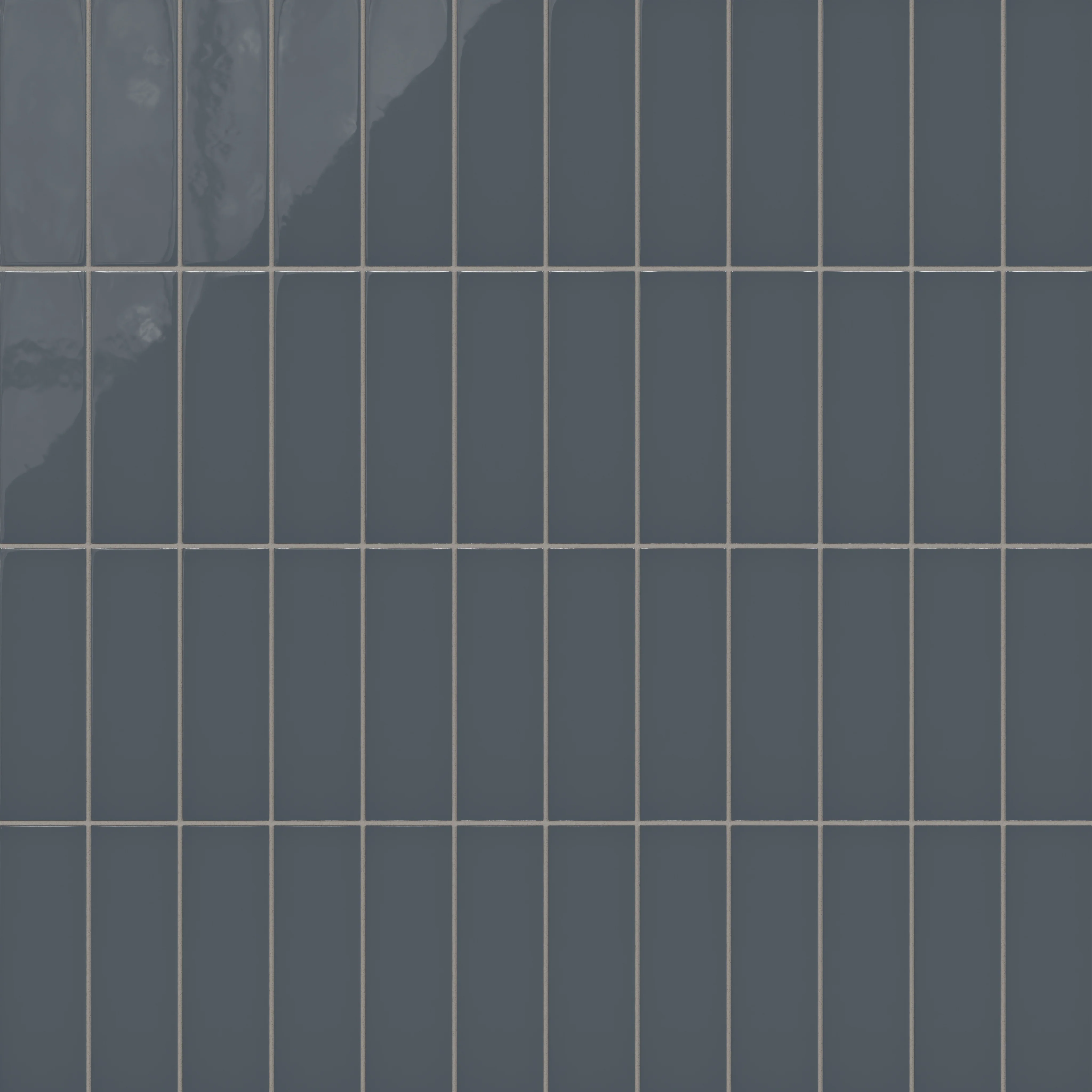 3x9 Natural Press Ceramic Tile in Indigo Gloss - Rockland Interiors Inc.