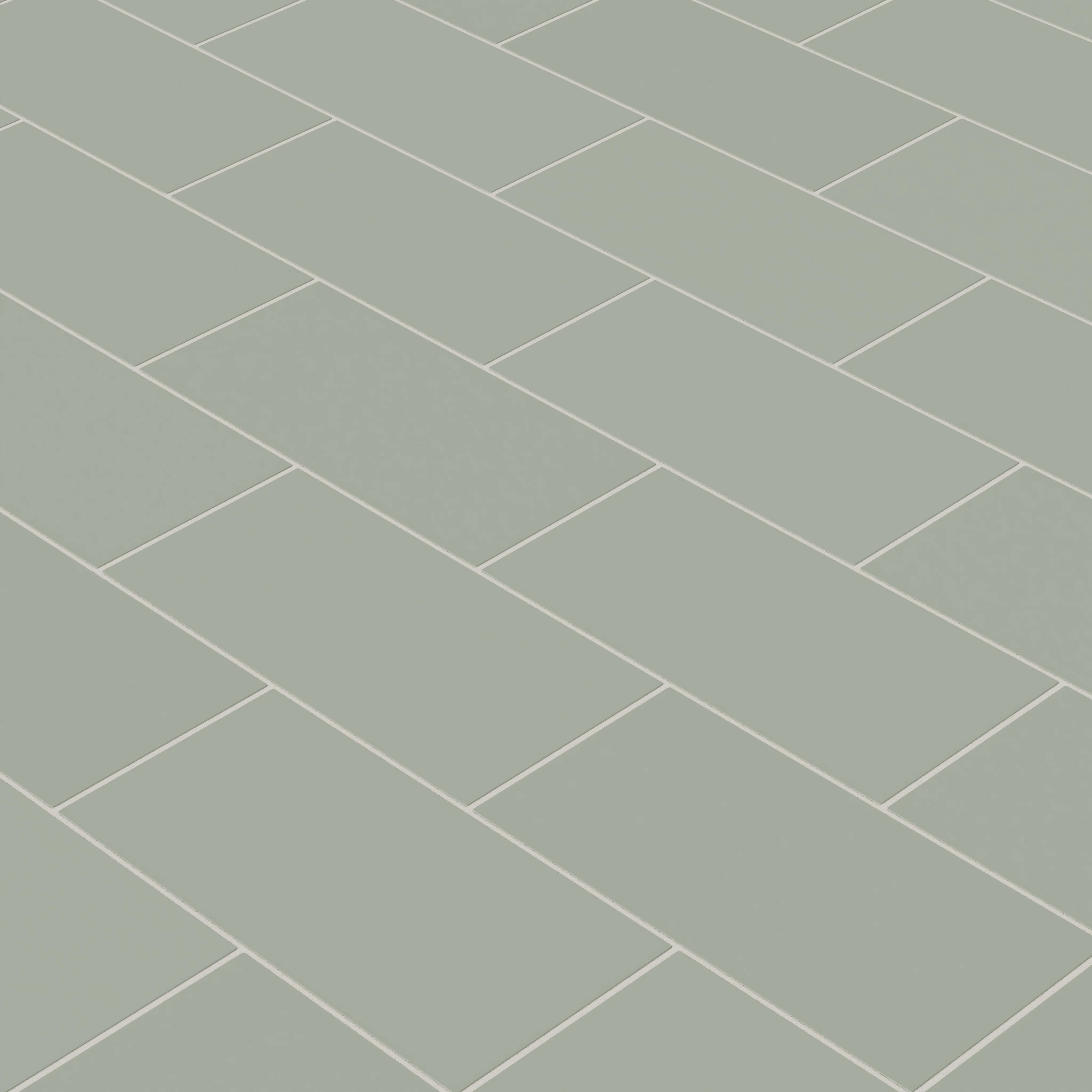 6x12 Natural Press Ceramic Tile in Terre Verte Matte - Rockland Interiors Inc.
