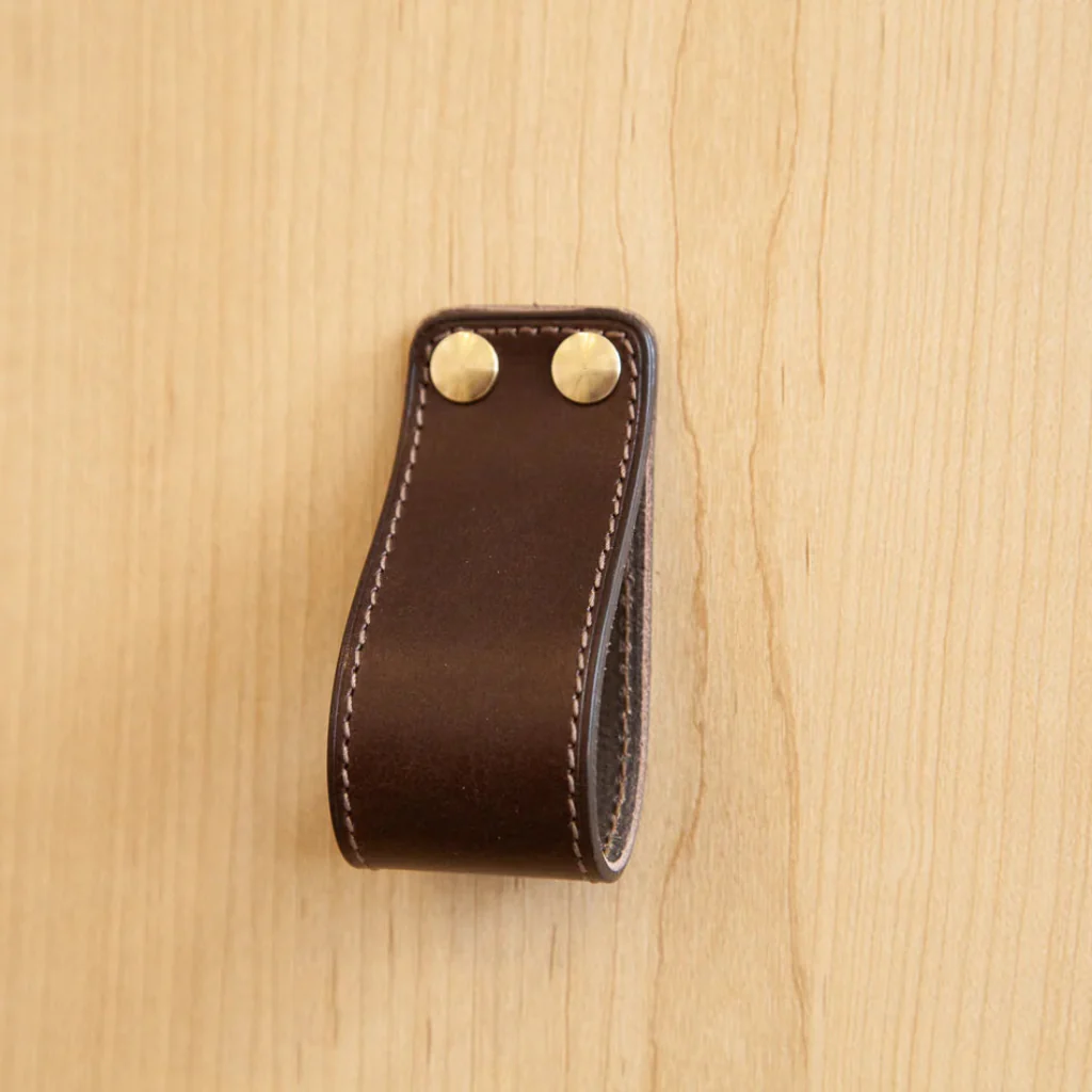 ST-LP01 Stitched Leather Loop Pull - Rockland Interiors Inc.