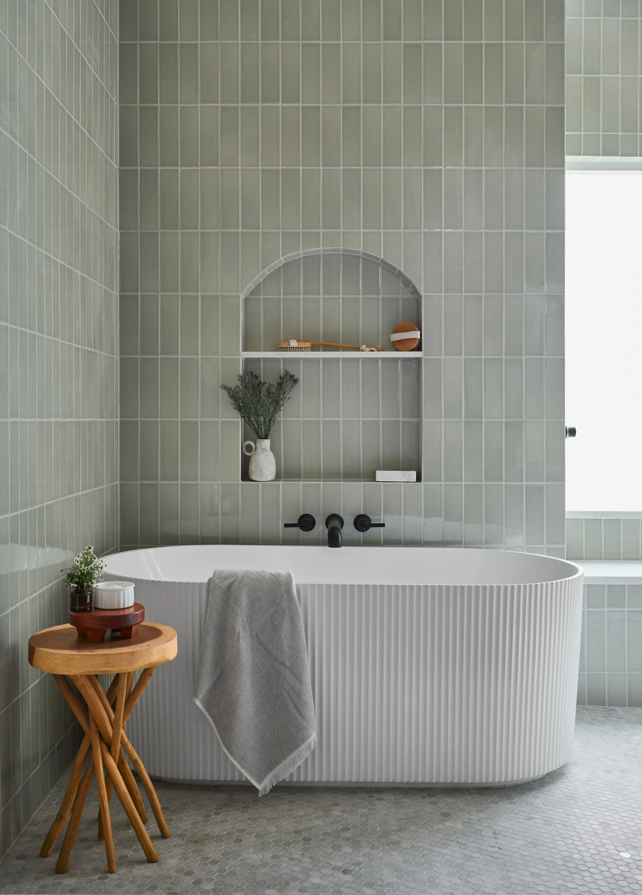 3x9 Natural Press Ceramic Tile in Manzanita Gloss - Rockland Interiors Inc.