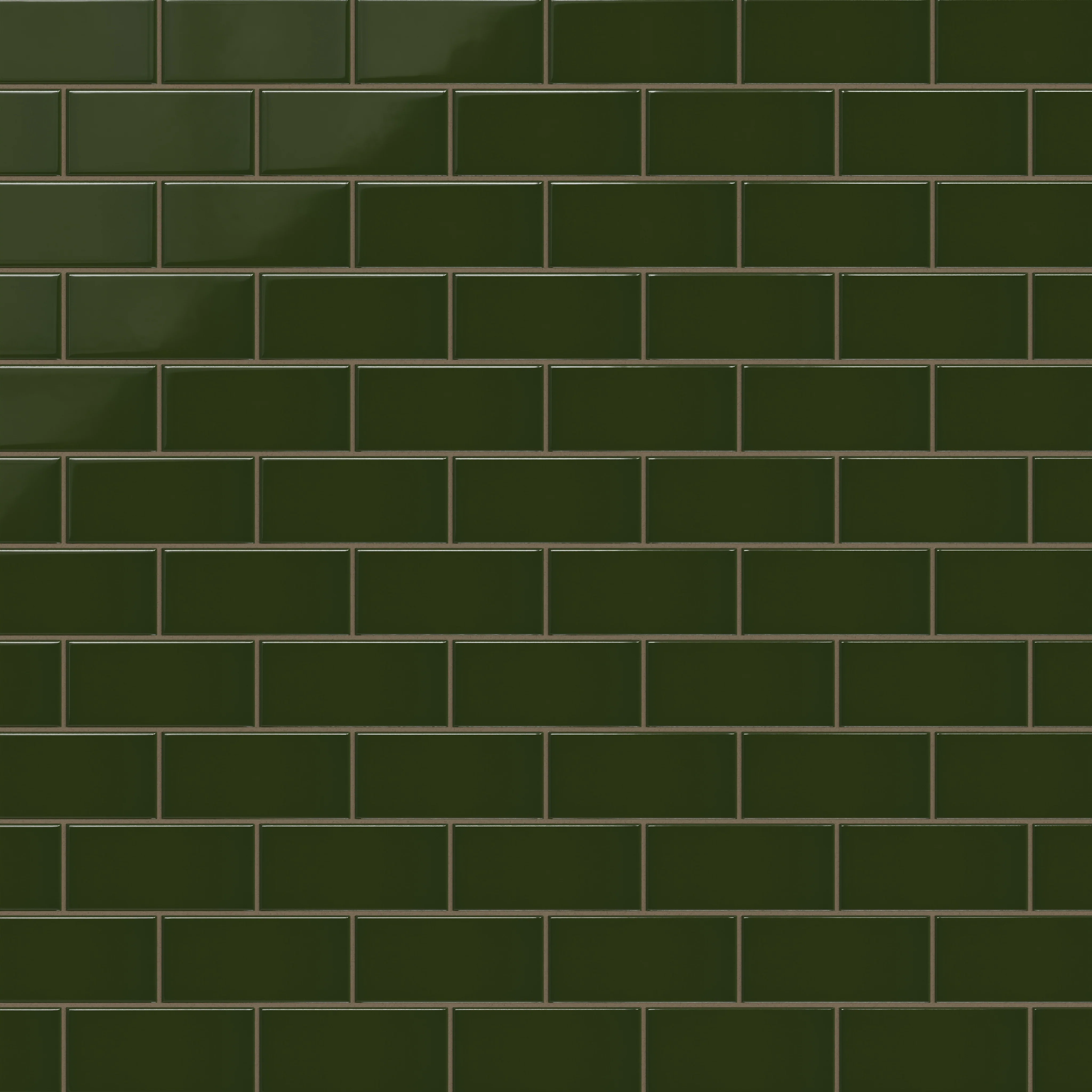 3x6 Natural Press Ceramic Tile in Green Apatite Gloss - Rockland Interiors Inc.