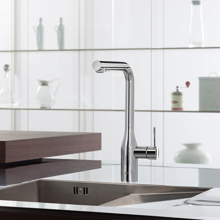 Essence Single Handle Pull-Out Kitchen Faucet - Rockland Interiors Inc.