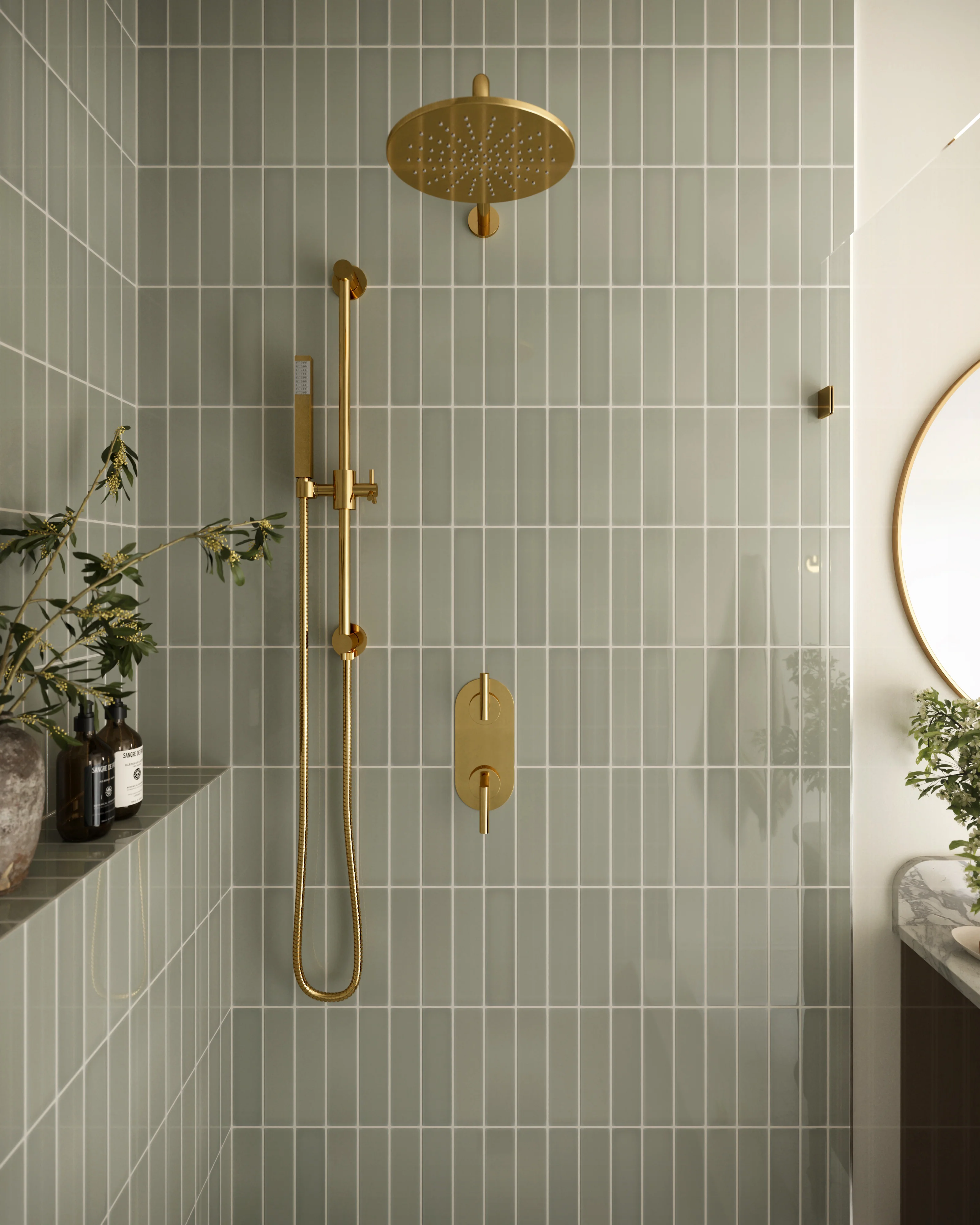 2x8 Natural Press Ceramic Tile in Manzanita Gloss - Rockland Interiors Inc.