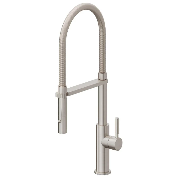 Kitchen Faucet Corsano Culinary 1 ST Lever ADA Ultra Stainless Steel Pull-Out Swivel 1 Hole 1.8 Gallons per Minute - Rockland Interiors Inc.