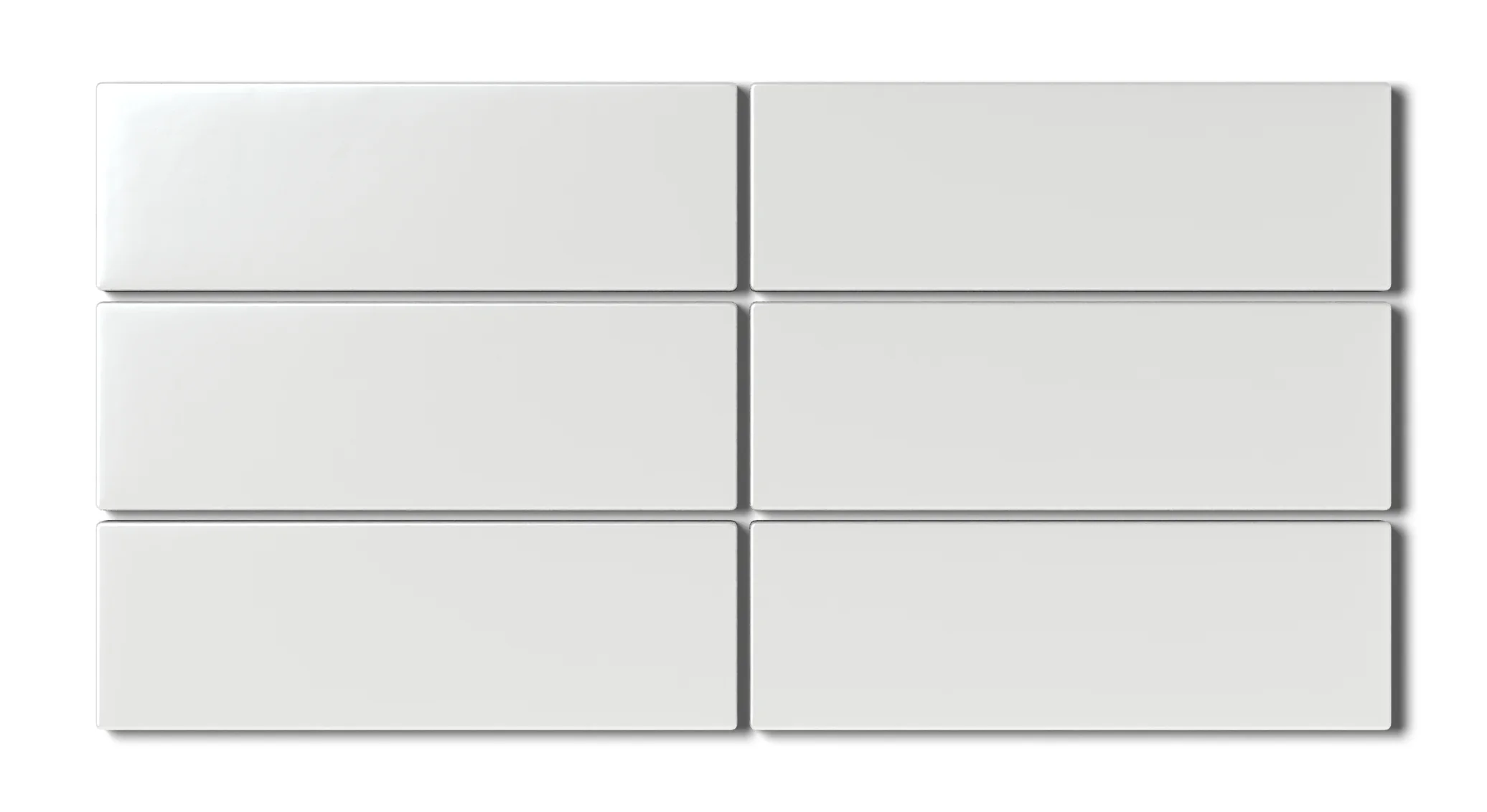 2x6 Natural Press Ceramic Tile in Zinc Matte - Rockland Interiors Inc.