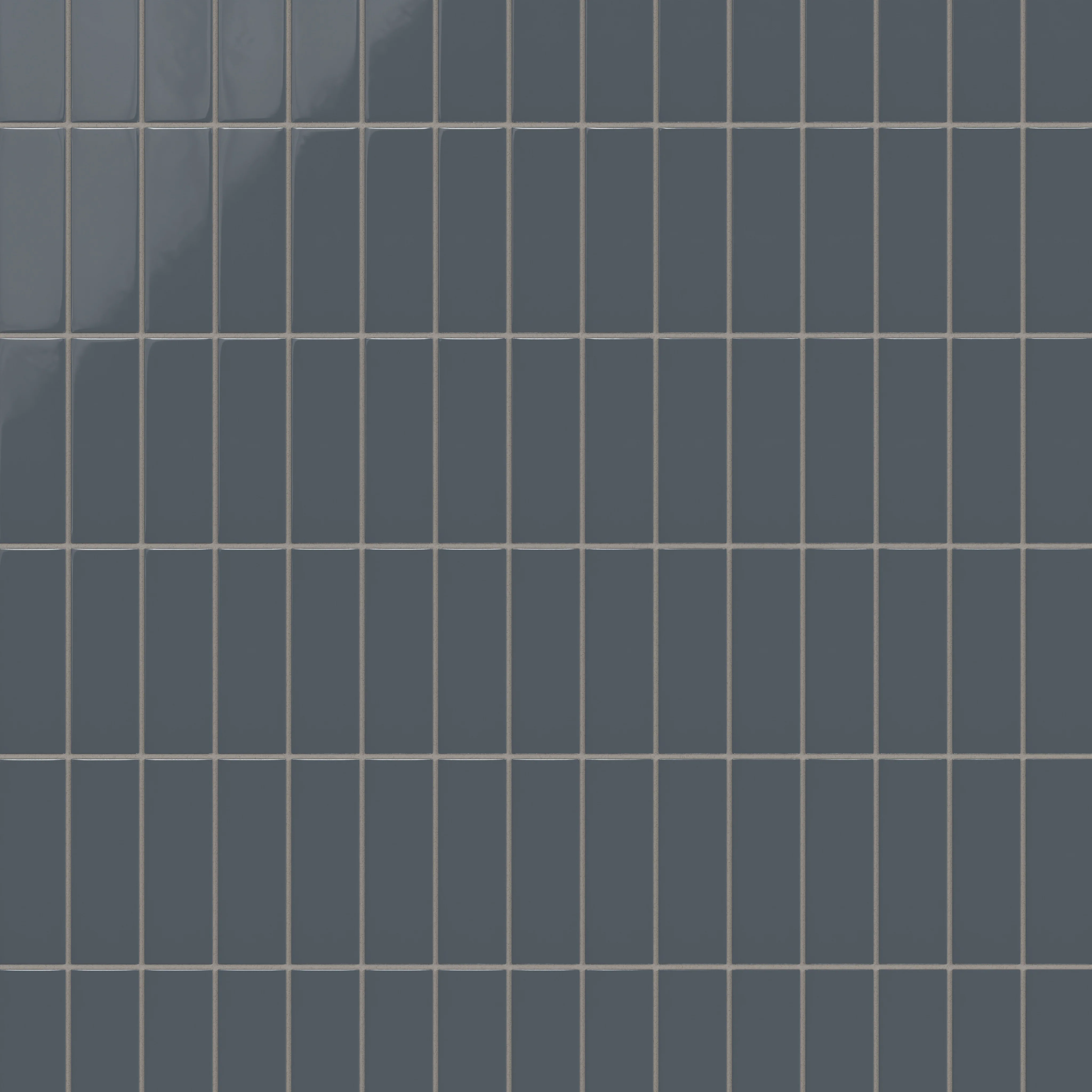 2x6 Natural Press Ceramic Tile in Indigo Gloss - Rockland Interiors Inc.