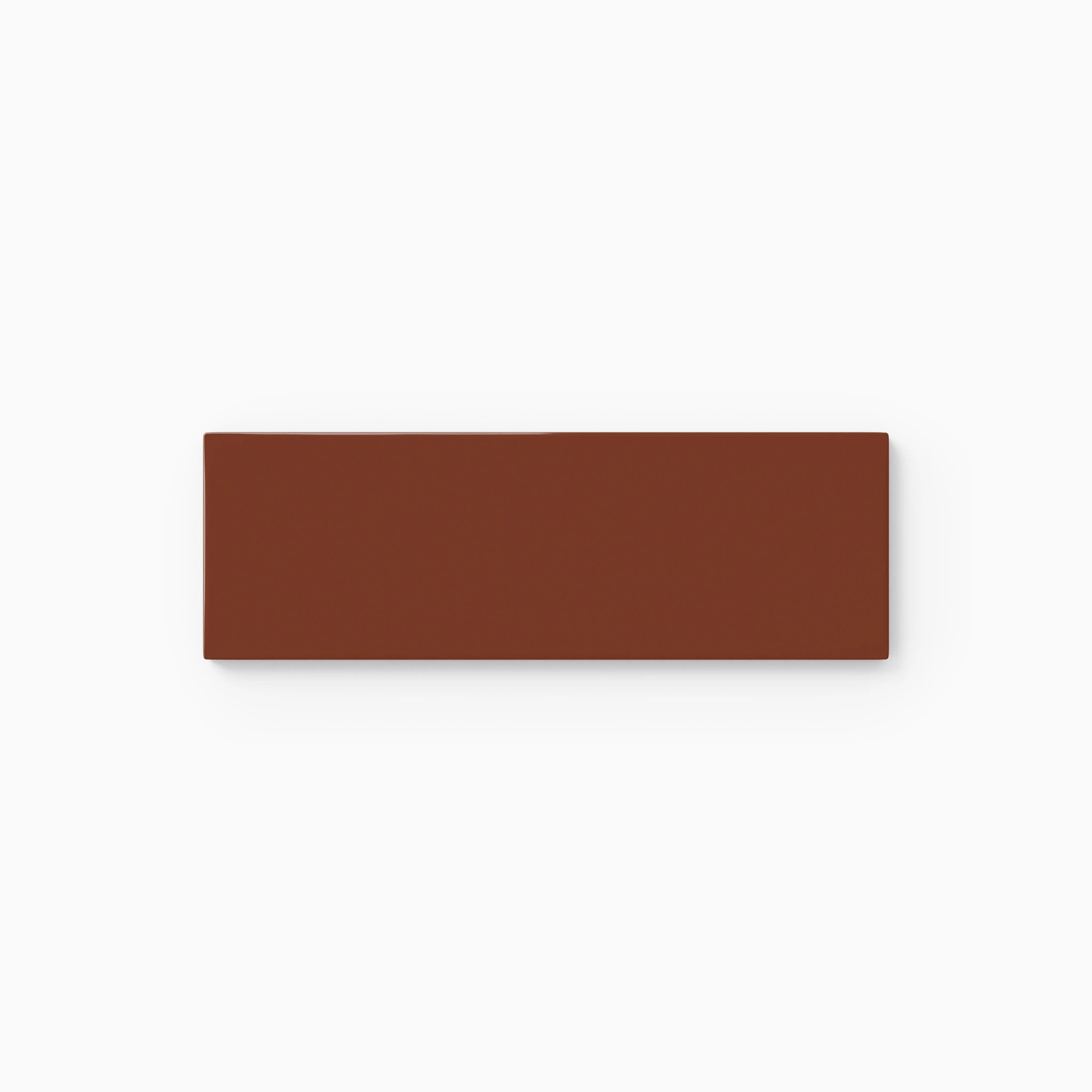 2x6 Natural Press Ceramic Tile in Red Iron Oxide Gloss - Rockland Interiors Inc.