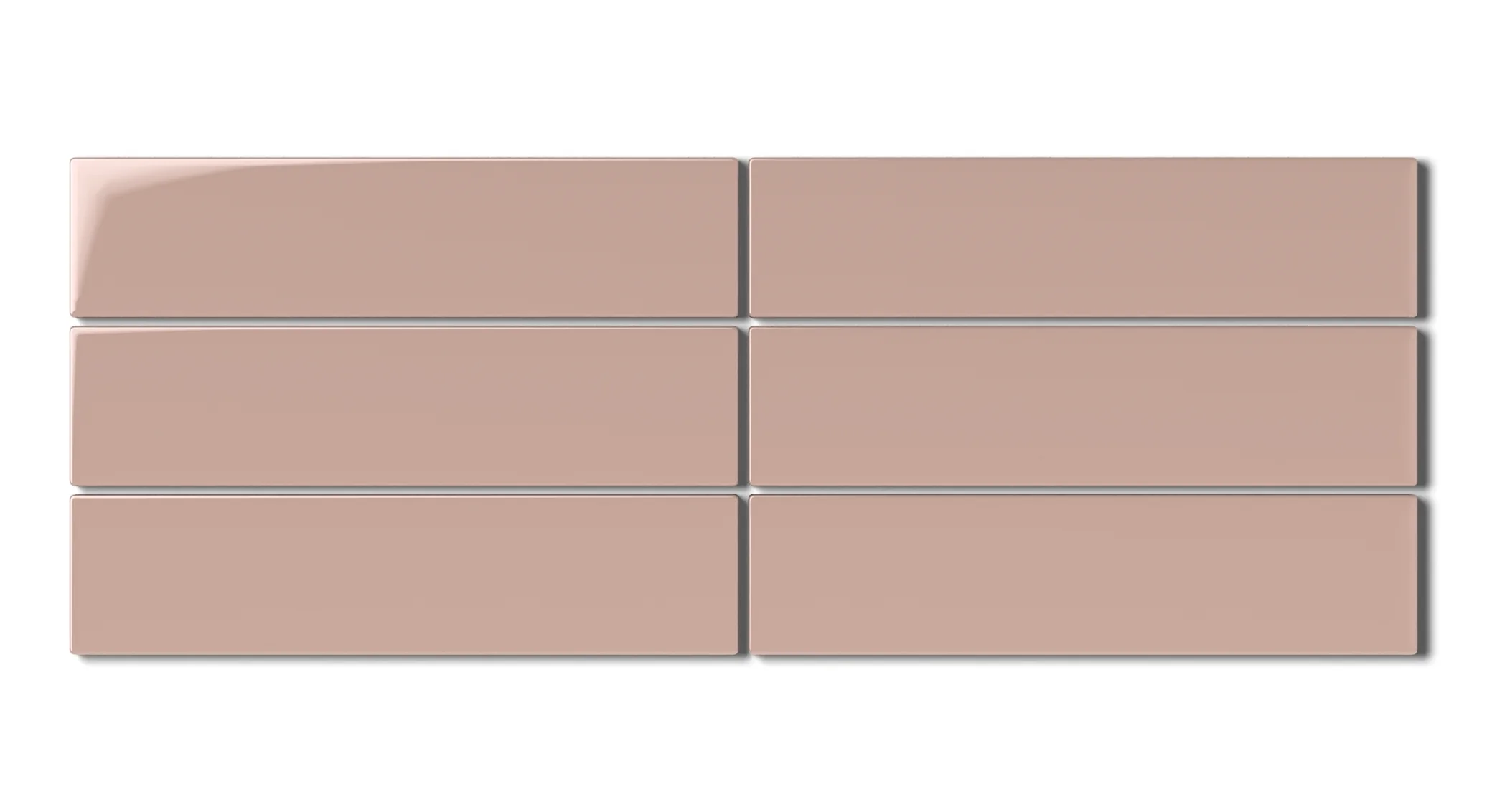 2x8 Natural Press Ceramic Tile in Red Jasper Gloss - Rockland Interiors Inc.