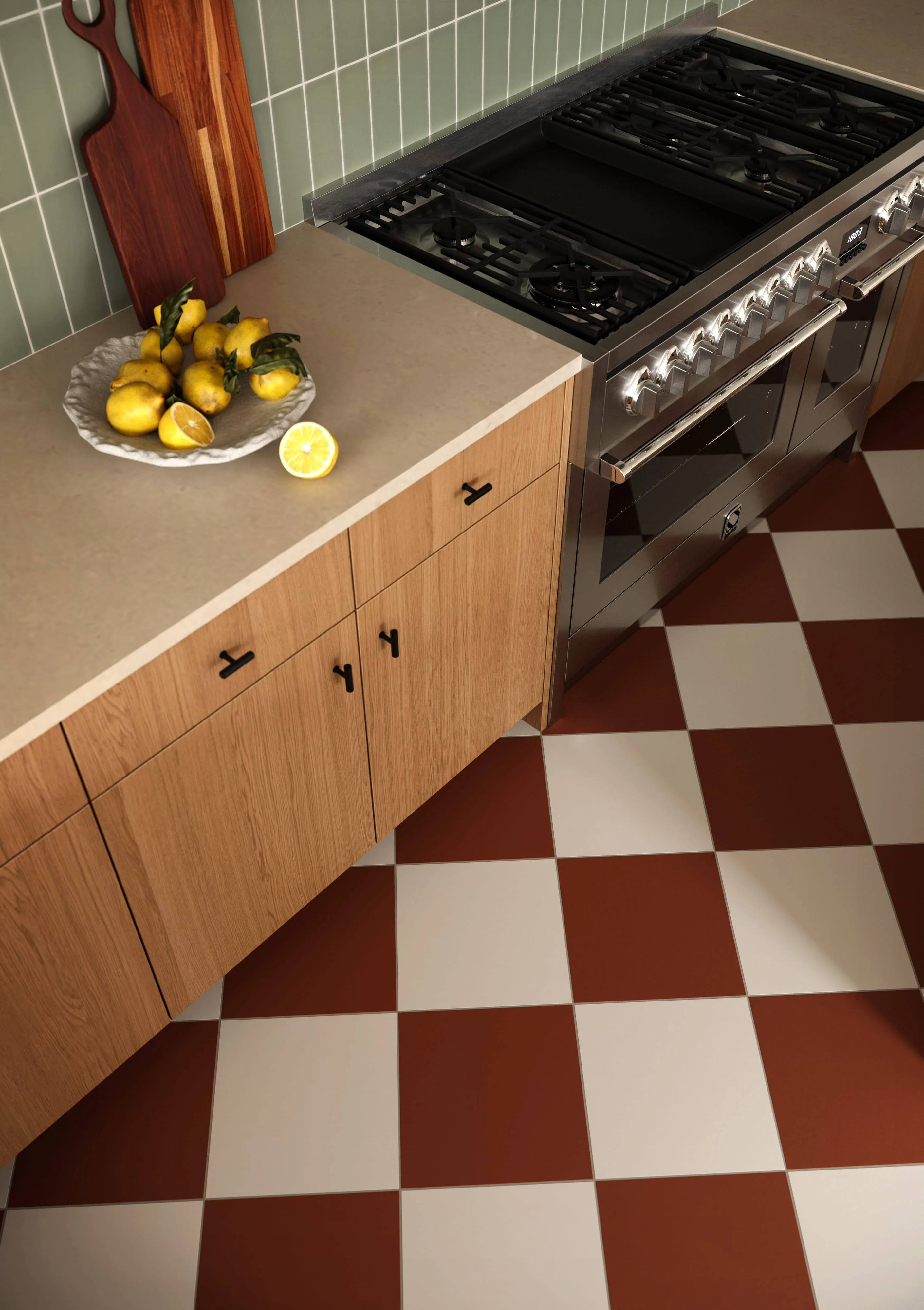 12x12 Natural Press Ceramic Tile in Salt Creek Matte - Rockland Interiors Inc.