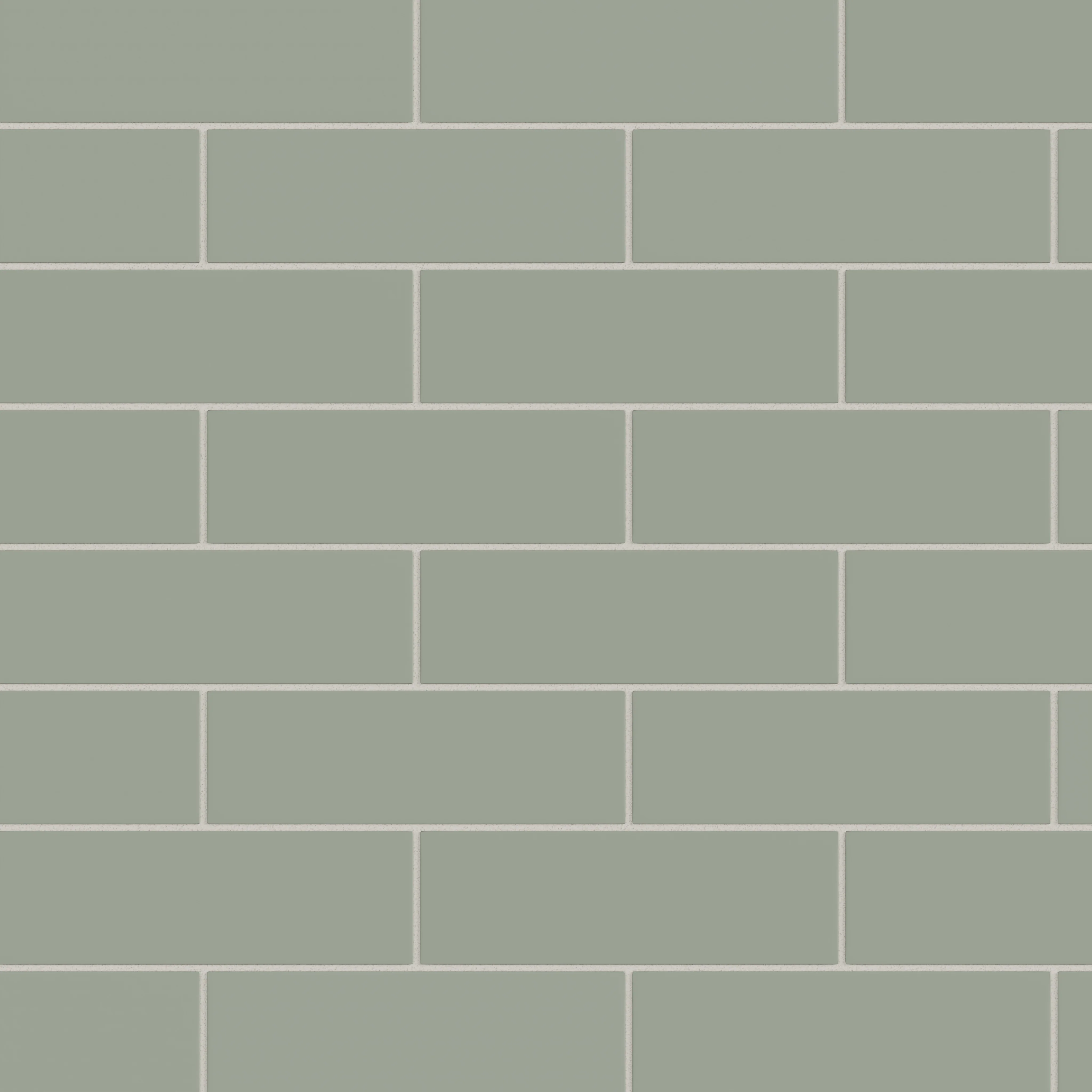 3x9 Natural Press Ceramic Tile in Terre Verte Matte - Rockland Interiors Inc.