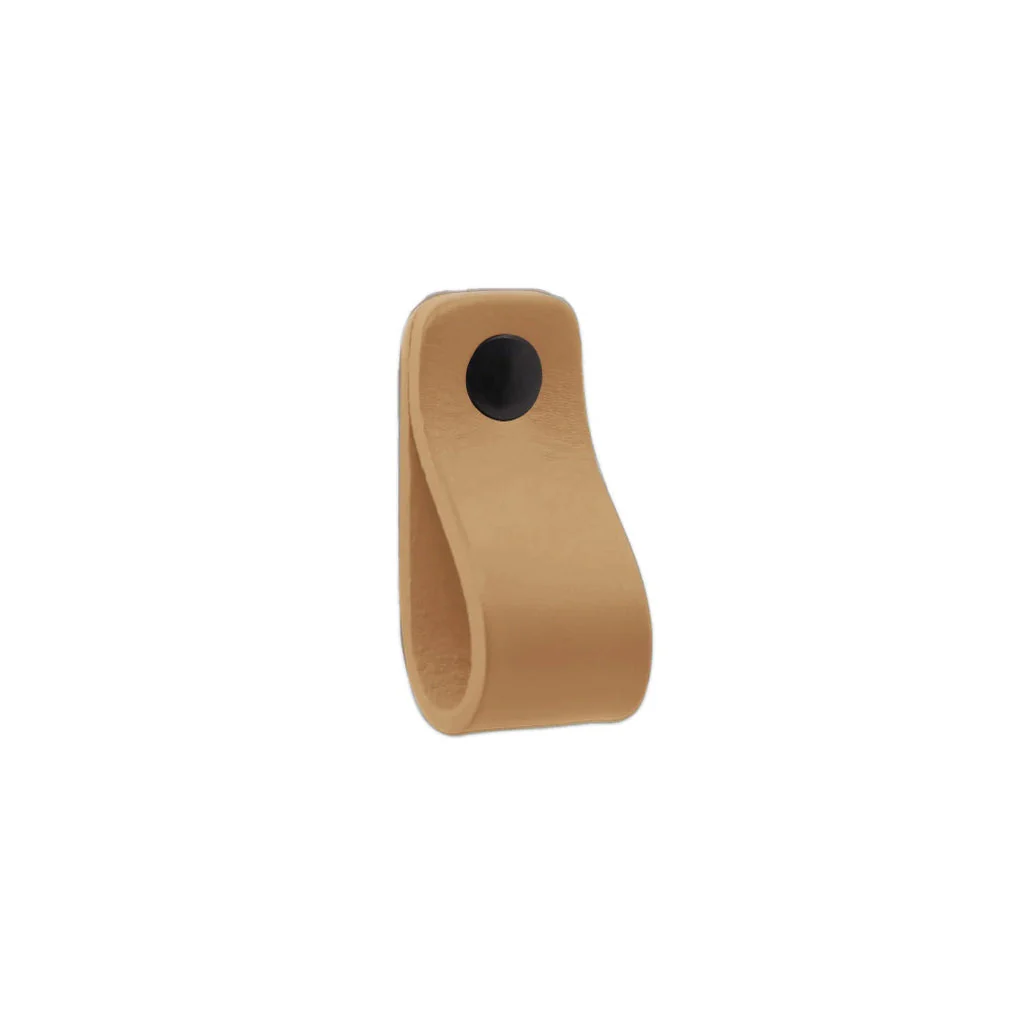 LP02 Smooth Leather Loop Pull - Rockland Interiors Inc.