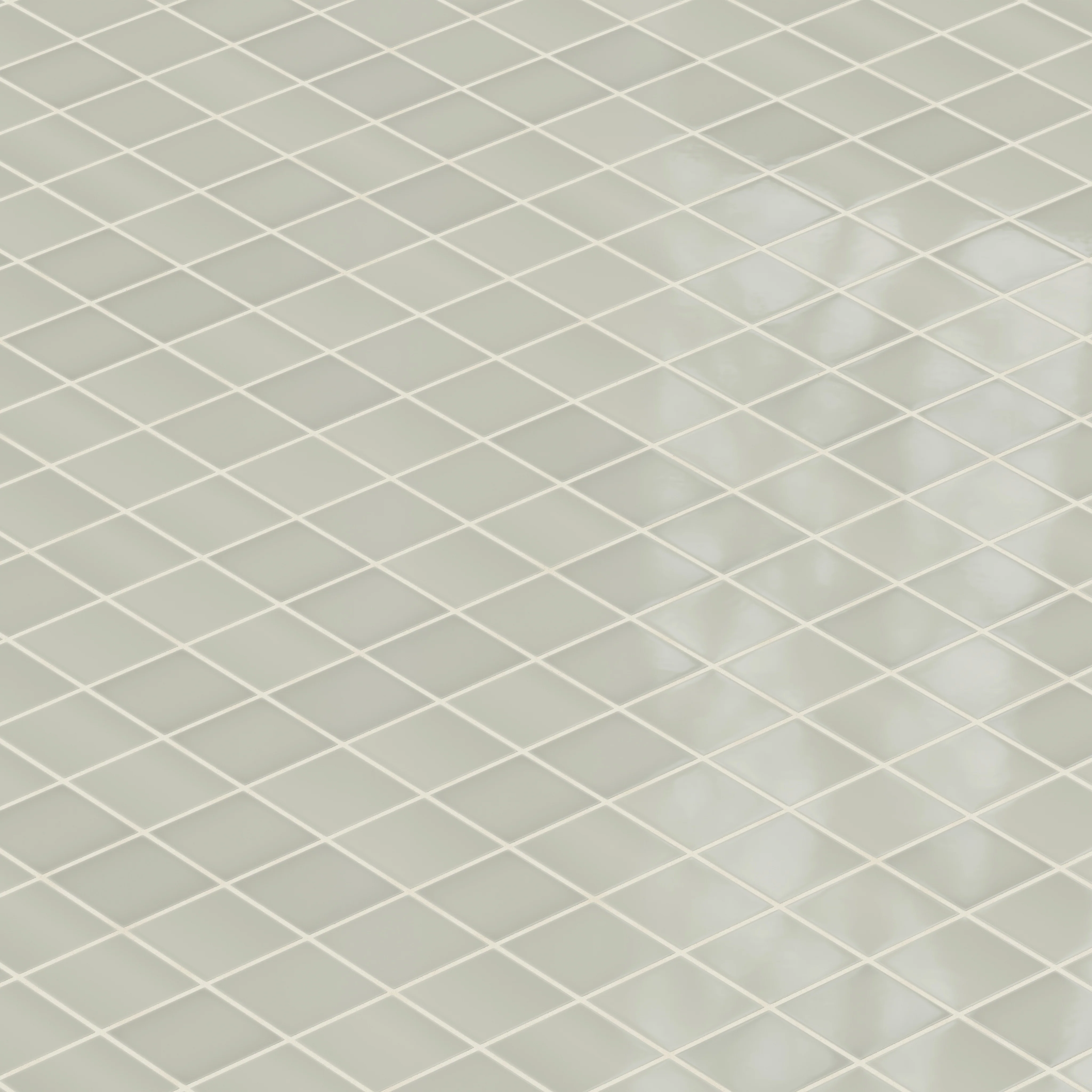 3x3 Straight Set Sheeted Natural Press Ceramic Mosaic Tile in Manzanita Gloss - Rockland Interiors Inc.
